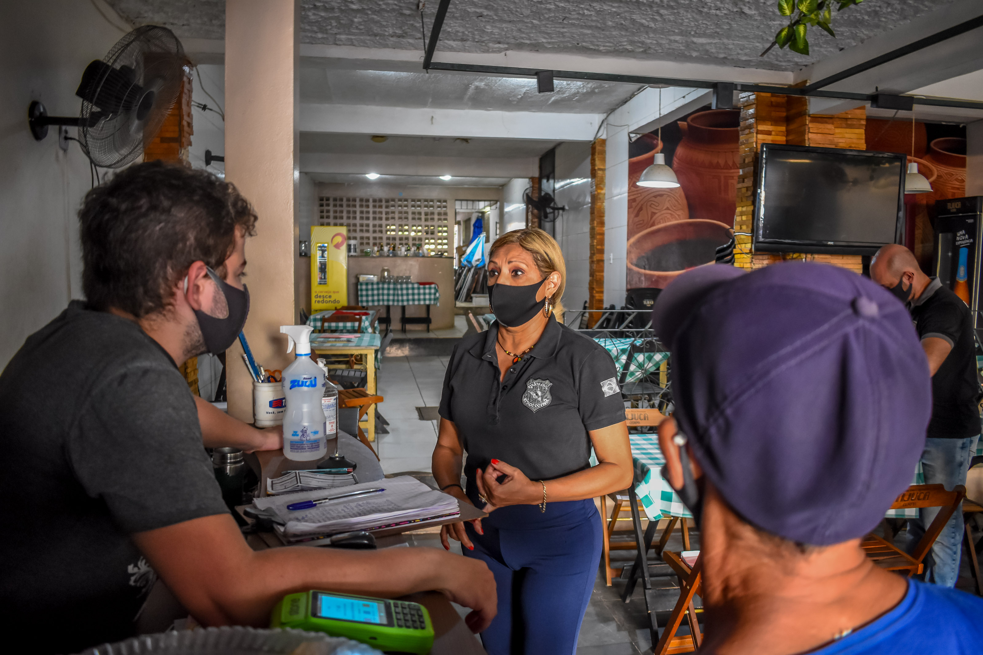 Comitê de Segurança fiscaliza restaurantes e quiosques da Orla de Icoaraci