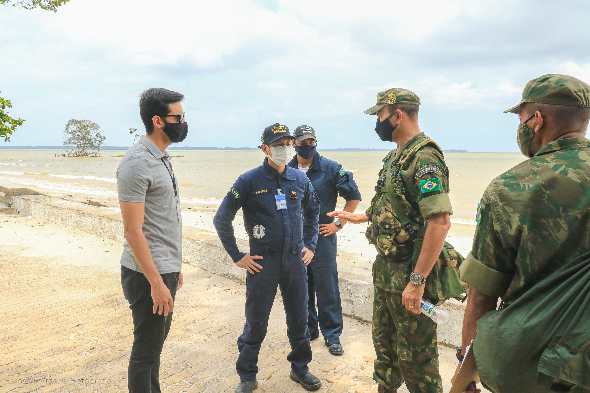 Ilha de Outeiro recebe ação de treinamento militar da Marinha do Brasil