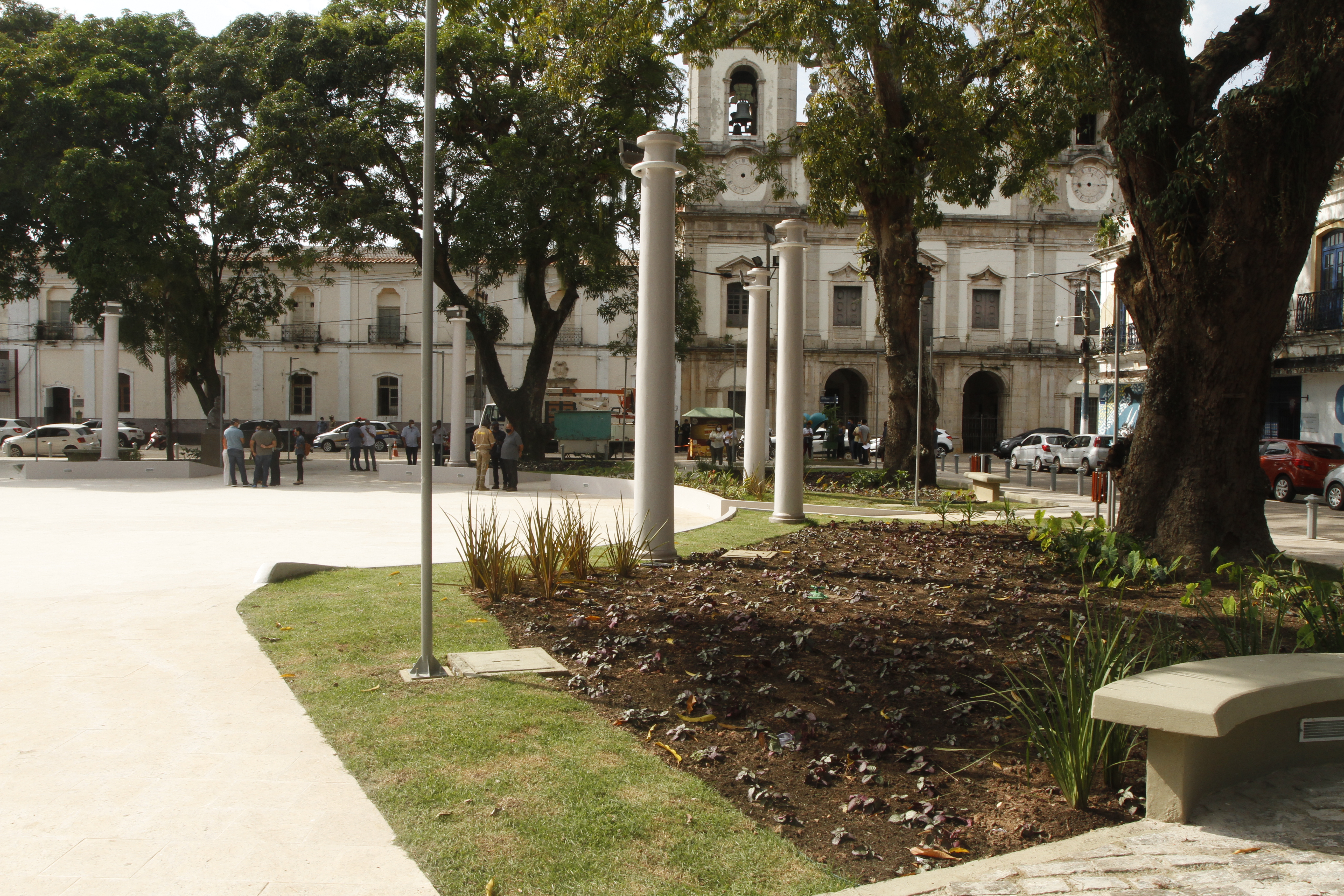 Praça do Carmo, patrimônio histórico de Belém, é entregue totalmente restaurada