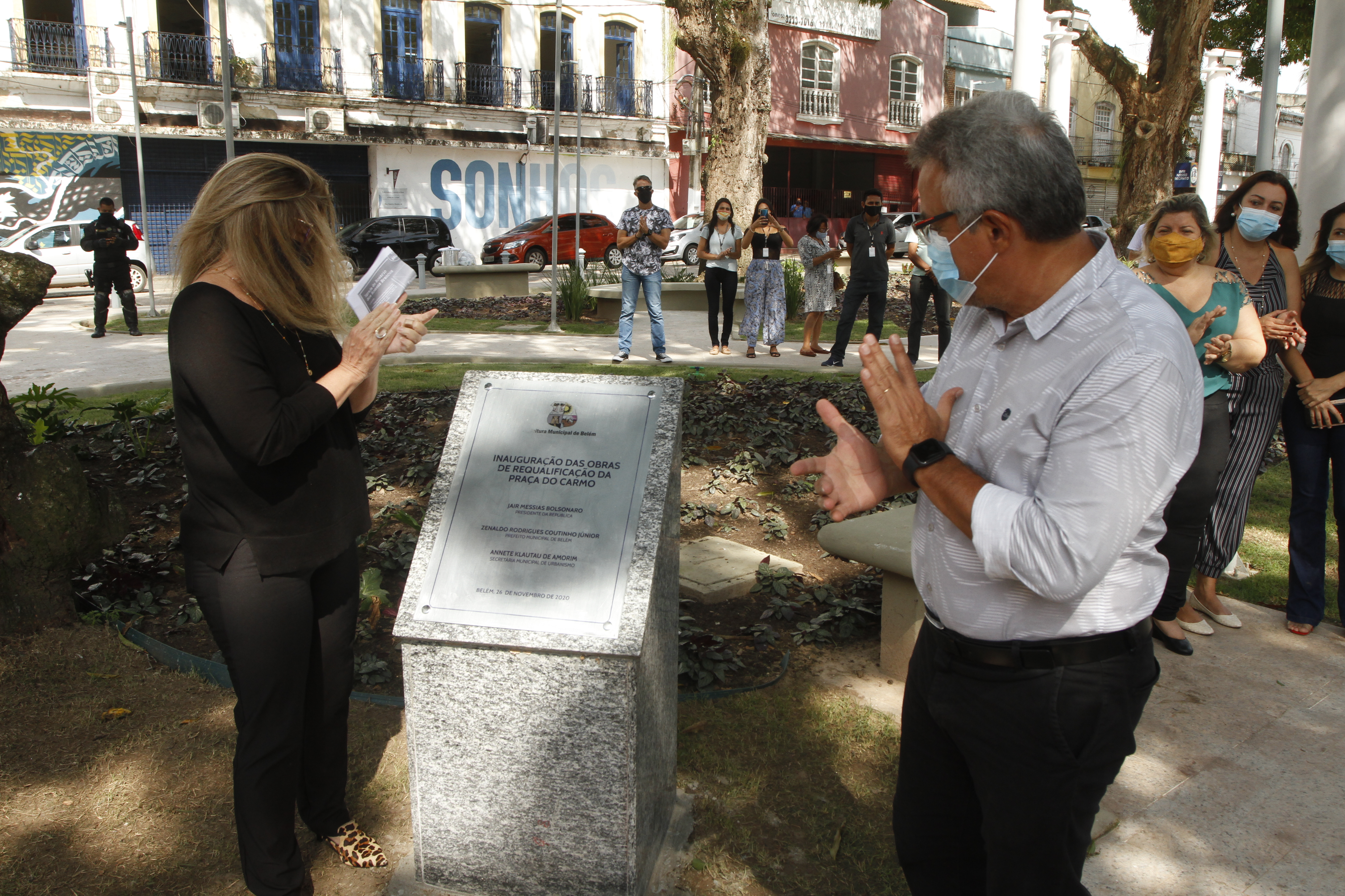 Praça do Carmo, patrimônio histórico de Belém, é entregue totalmente restaurada