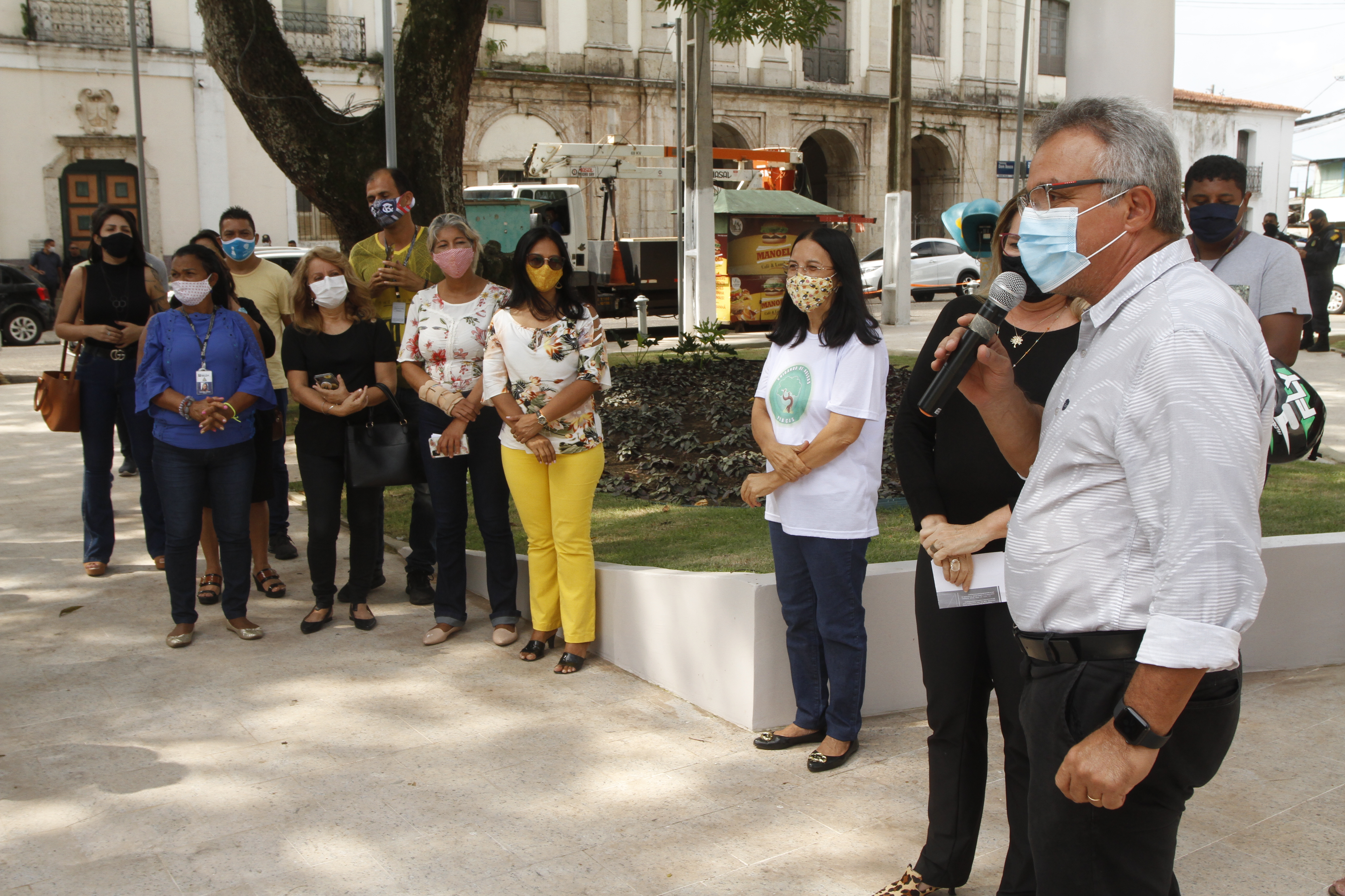 Praça do Carmo, patrimônio histórico de Belém, é entregue totalmente restaurada