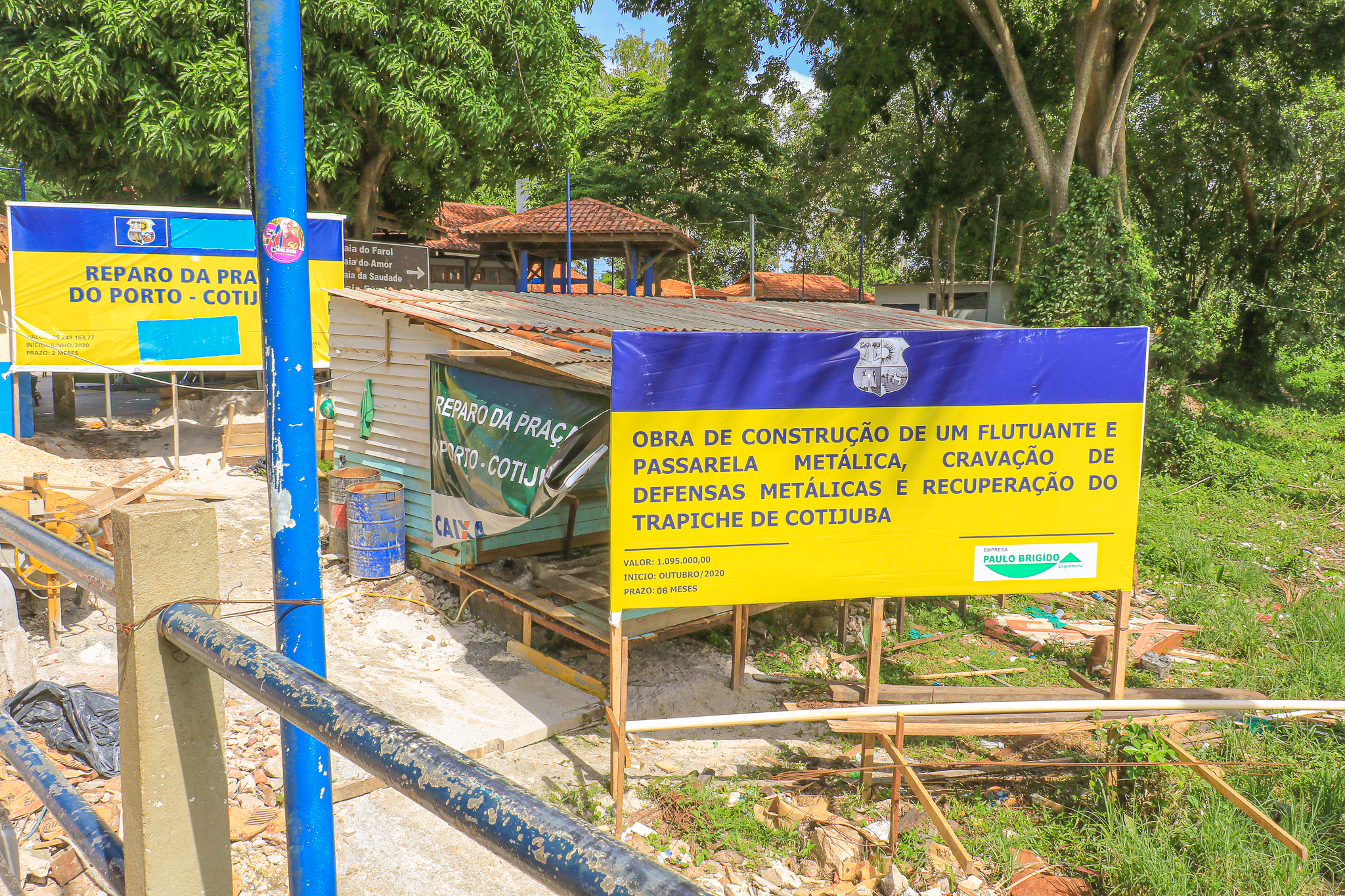Prefeitura de Belém intensifica obras no trapiche e em praça de Cotijuba