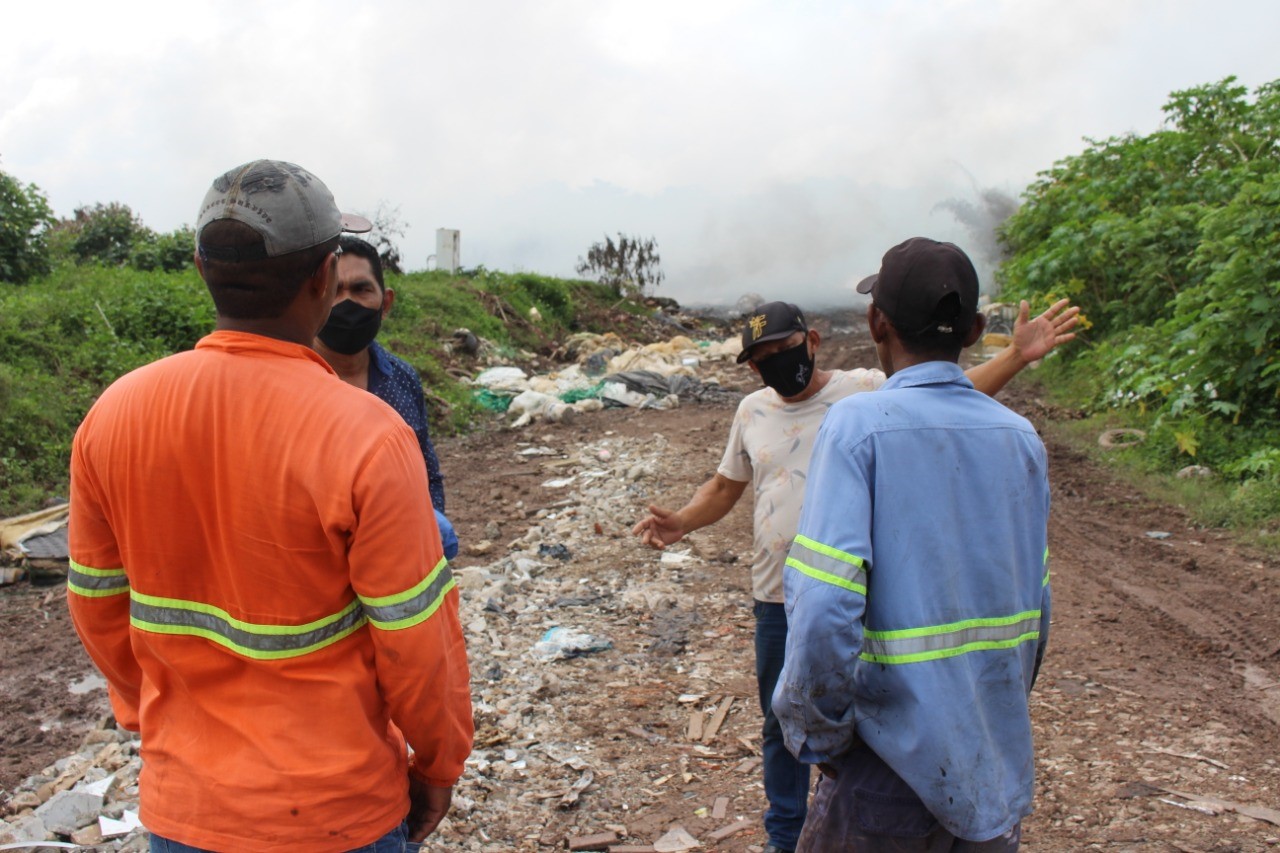 Equipes inspecionam áreas do aterro sanitário do Aurá