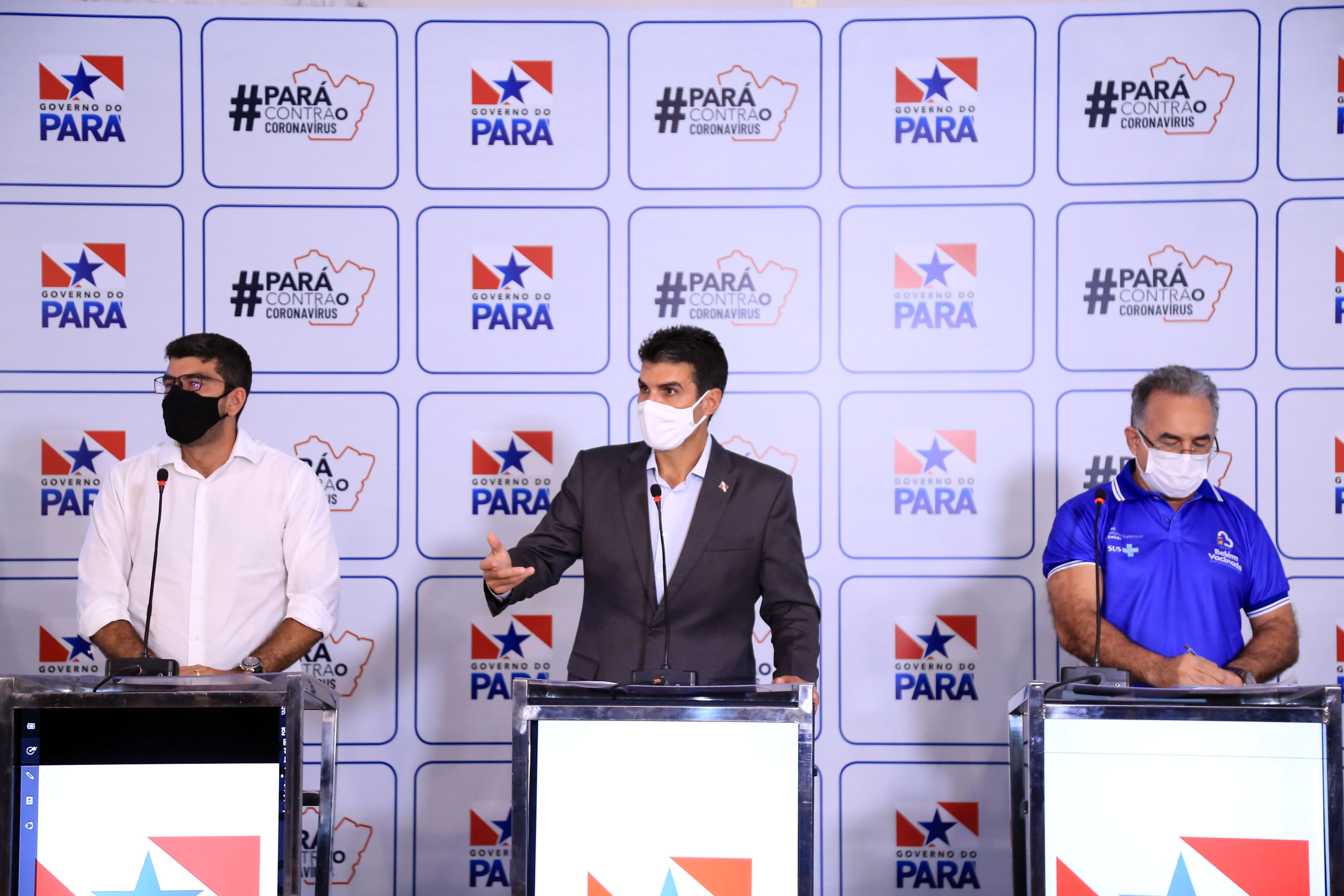 Prefeitos de Belém, Região Metropolitana e governador anunciam novas medidas  para conter a covid-19