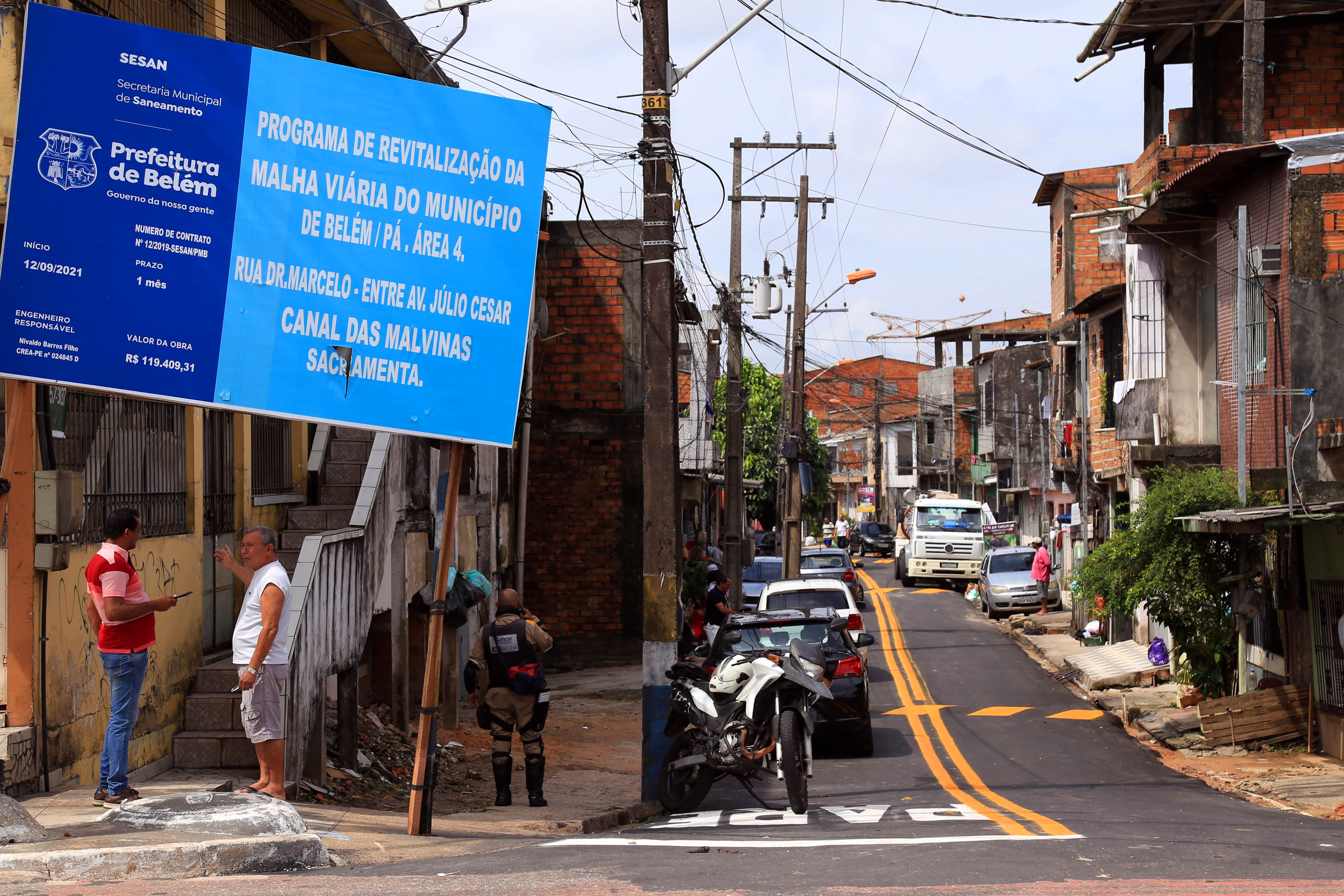 Ruas da Sacramenta são pavimentadas pela Prefeitura de Belém 