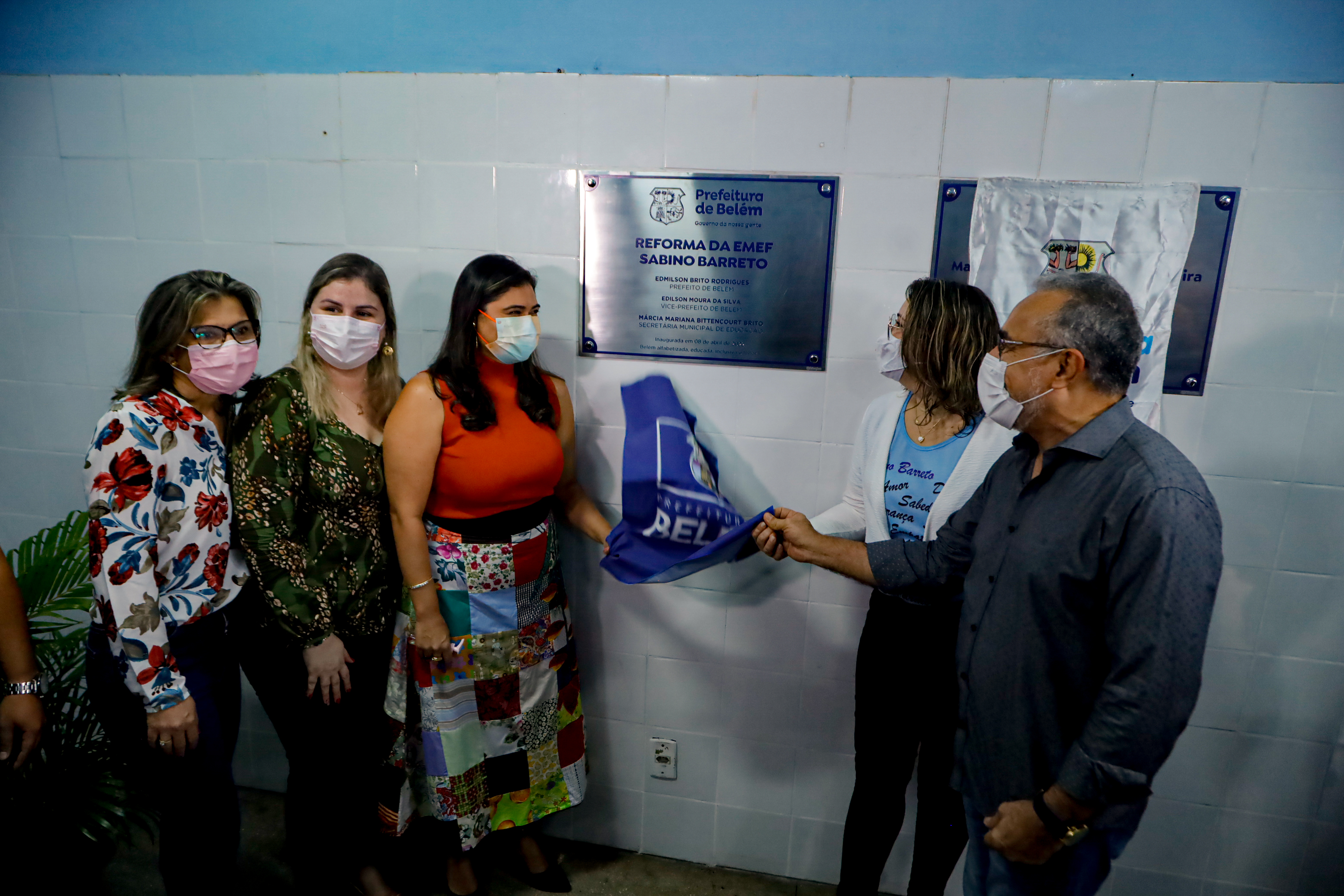 Comunidade de Icoaraci comemora a reinauguração da escola Sabino Barreto  