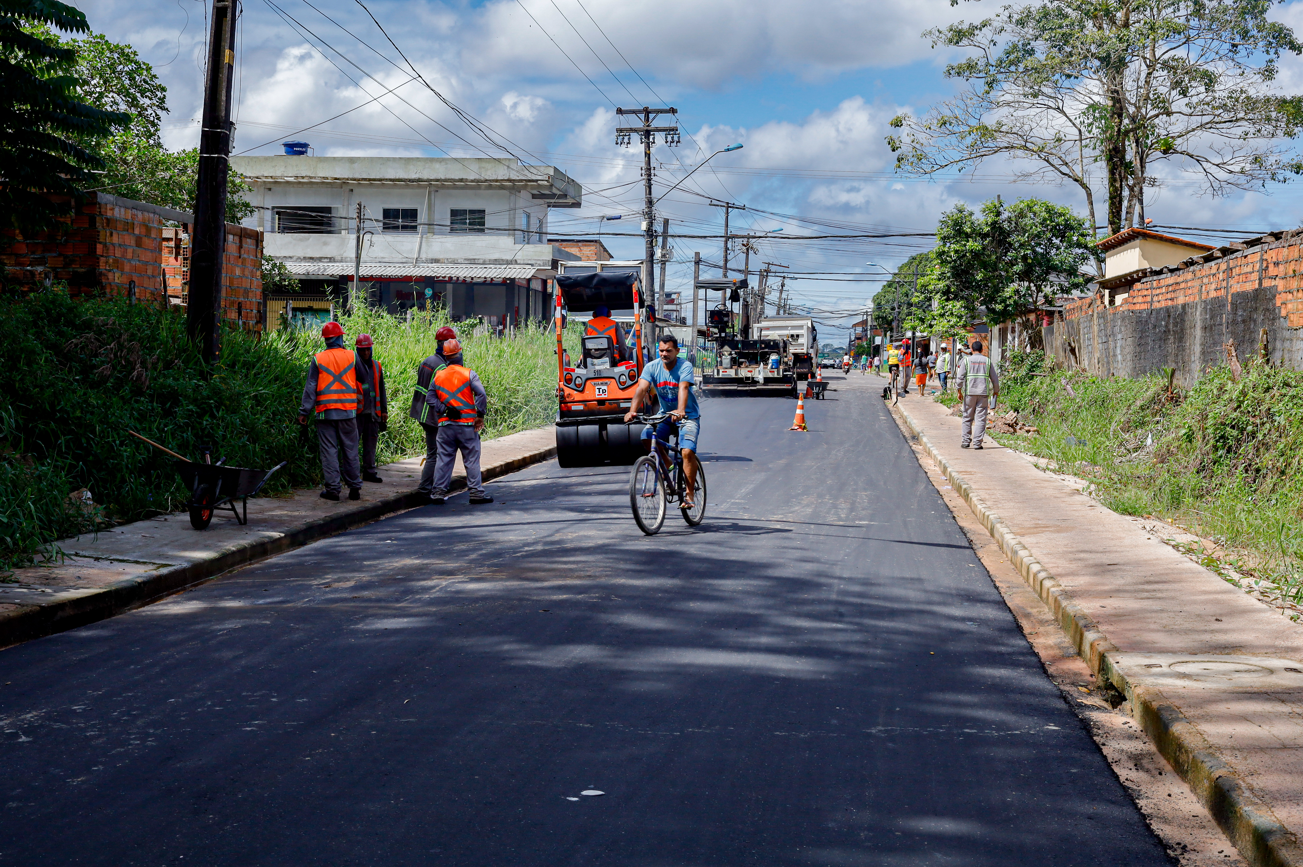 Obras da Prefeitura de Belém mudam o cenário da Quinta Linha, no bairro do Tenoné