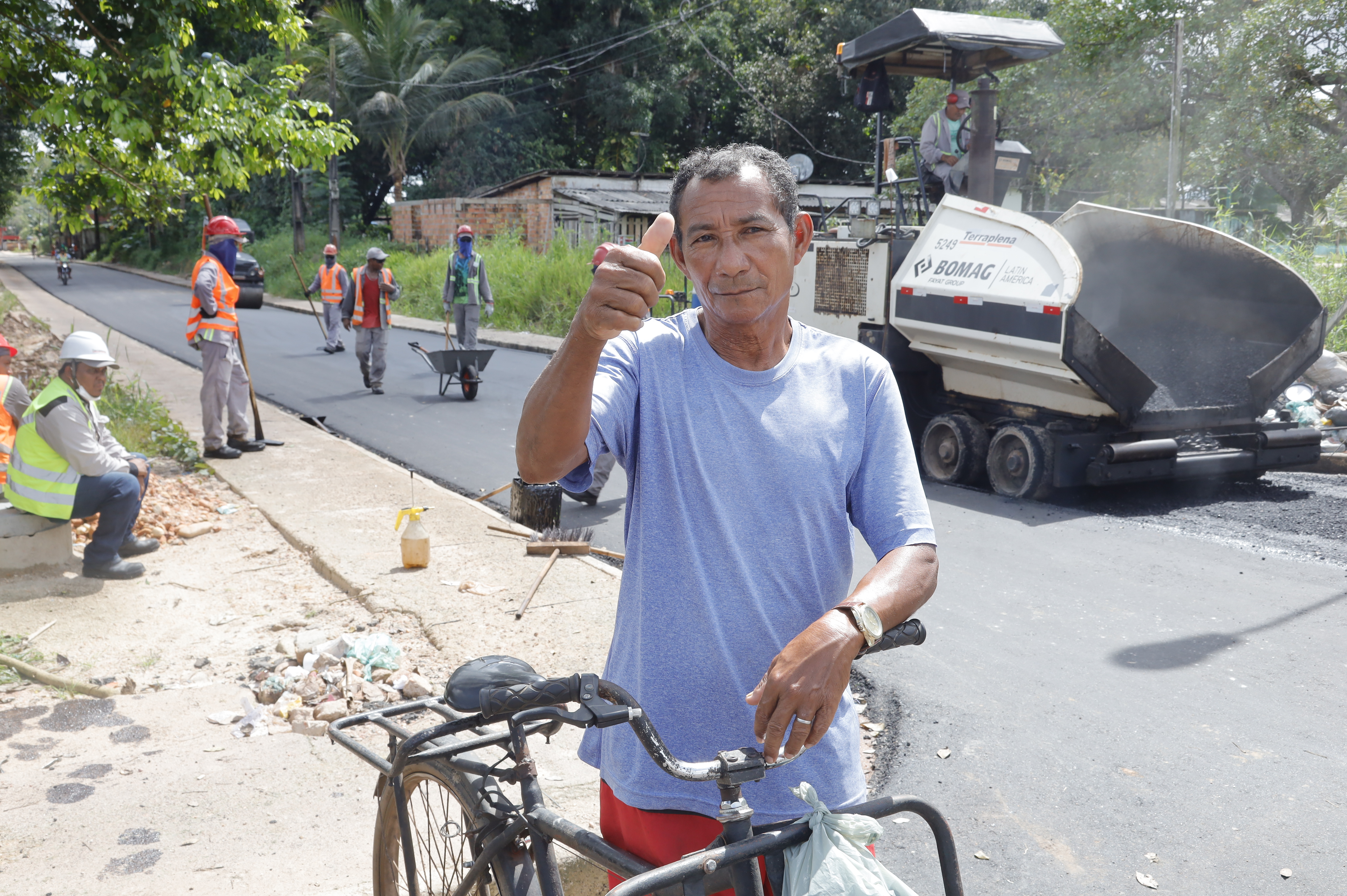 Obras da Prefeitura de Belém mudam o cenário da Quinta Linha, no bairro do Tenoné