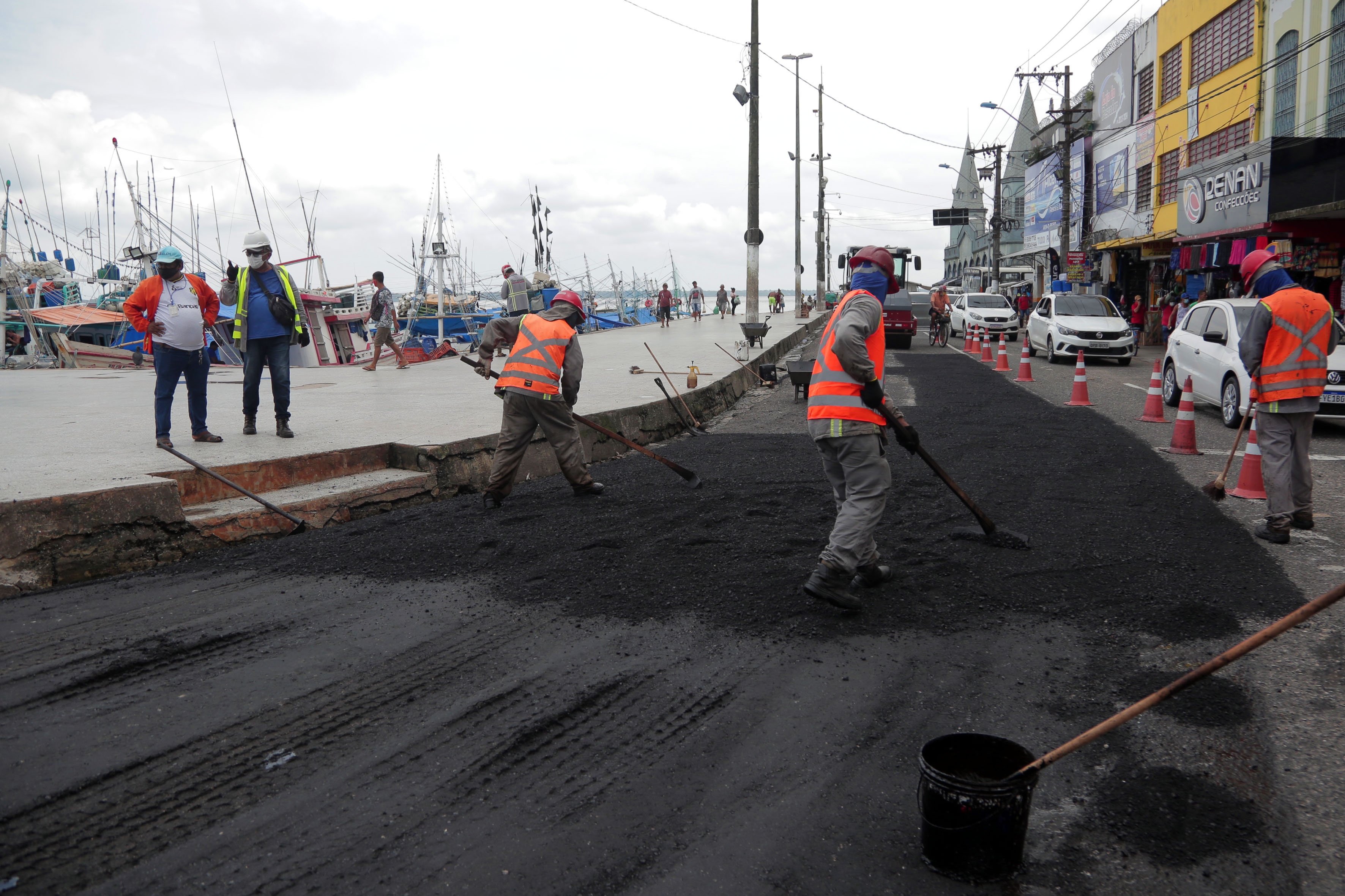 Prefeitura de Belém investe em obras de recuperação asfáltica nos bairros da Campina e Pedreira 