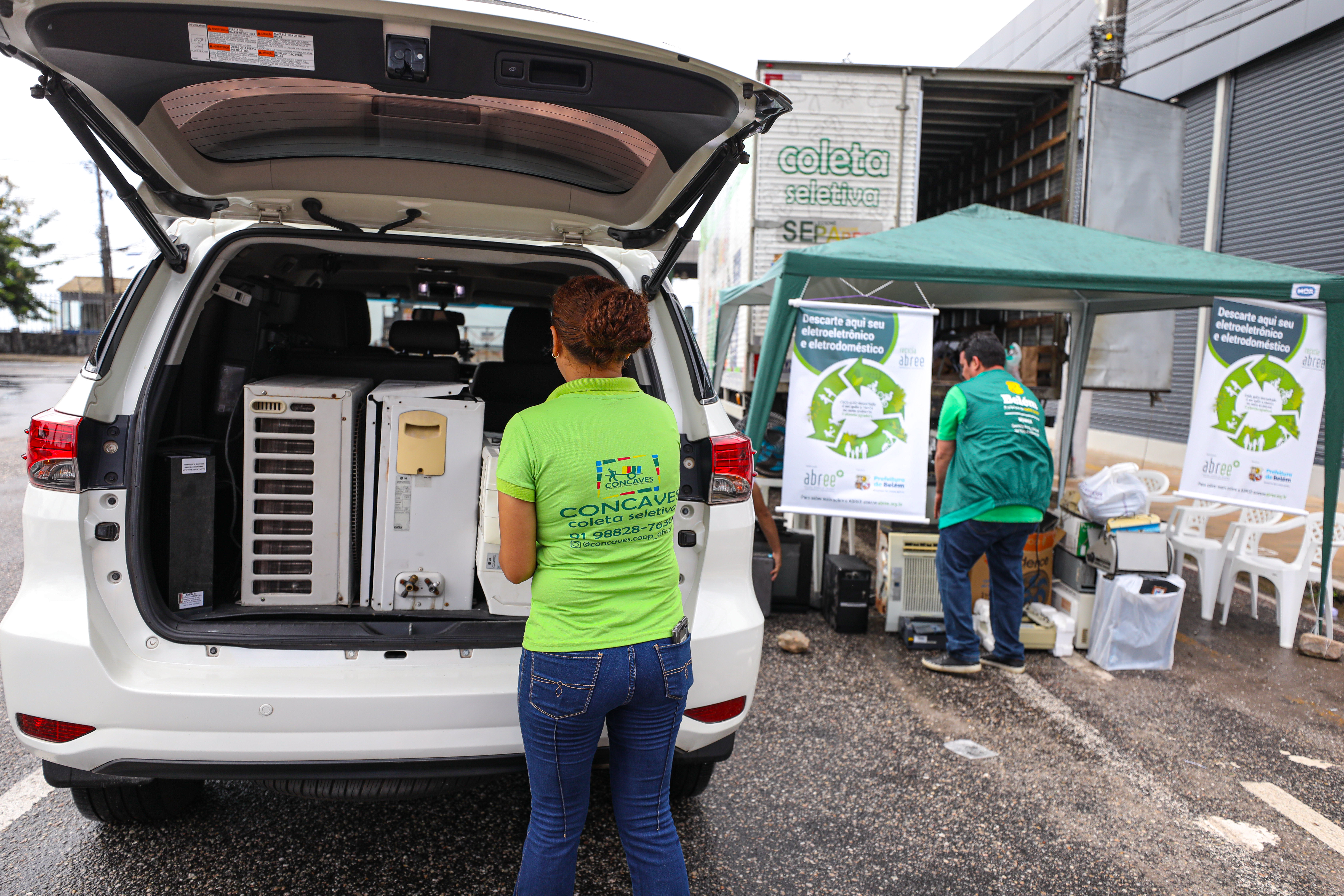 Prefeitura de Belém coleta lixo eletrônico em parceria com Associação de Reciclagem