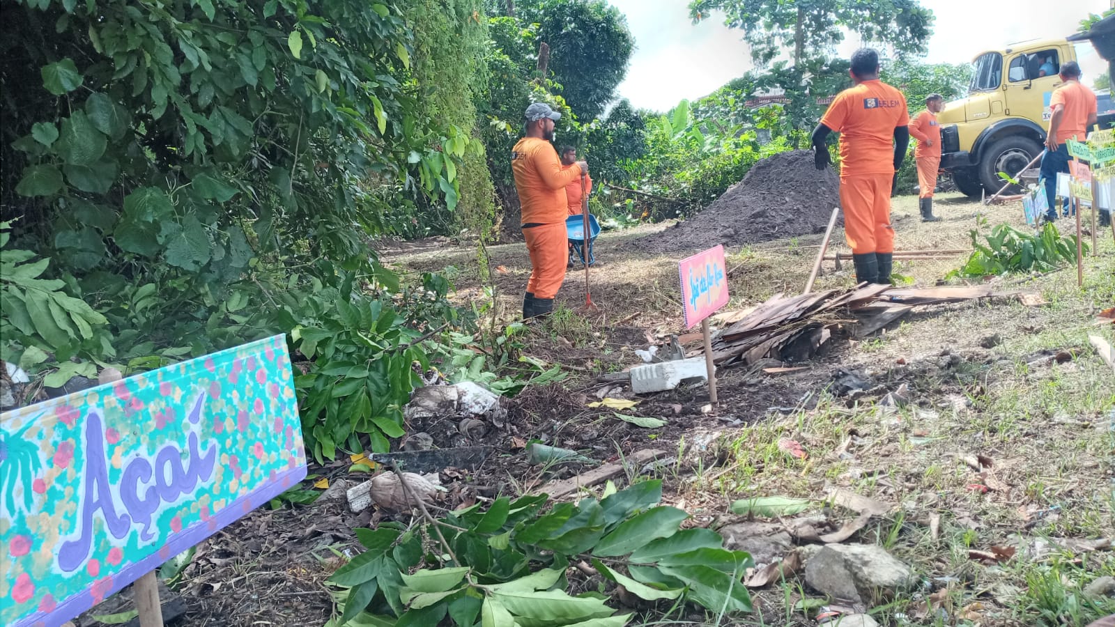 Projeto ambiental recupera áreas de descarte irregular de lixo em Mosqueiro