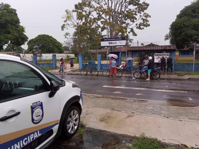 Ronda nas escolas municipais garante segurança na volta às aulas em Belém e nos distritos