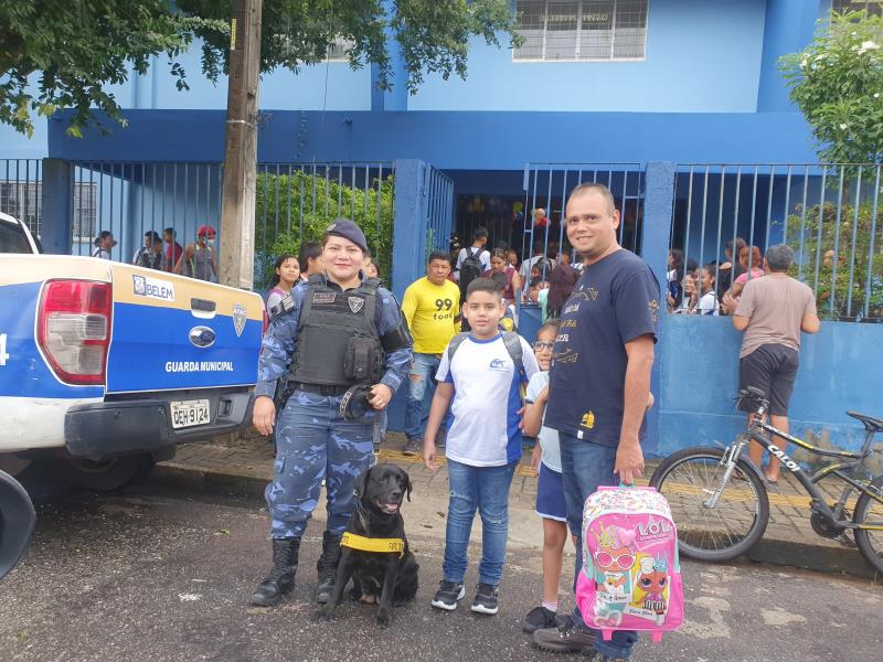 Ronda nas escolas municipais garante segurança na volta às aulas em Belém e nos distritos