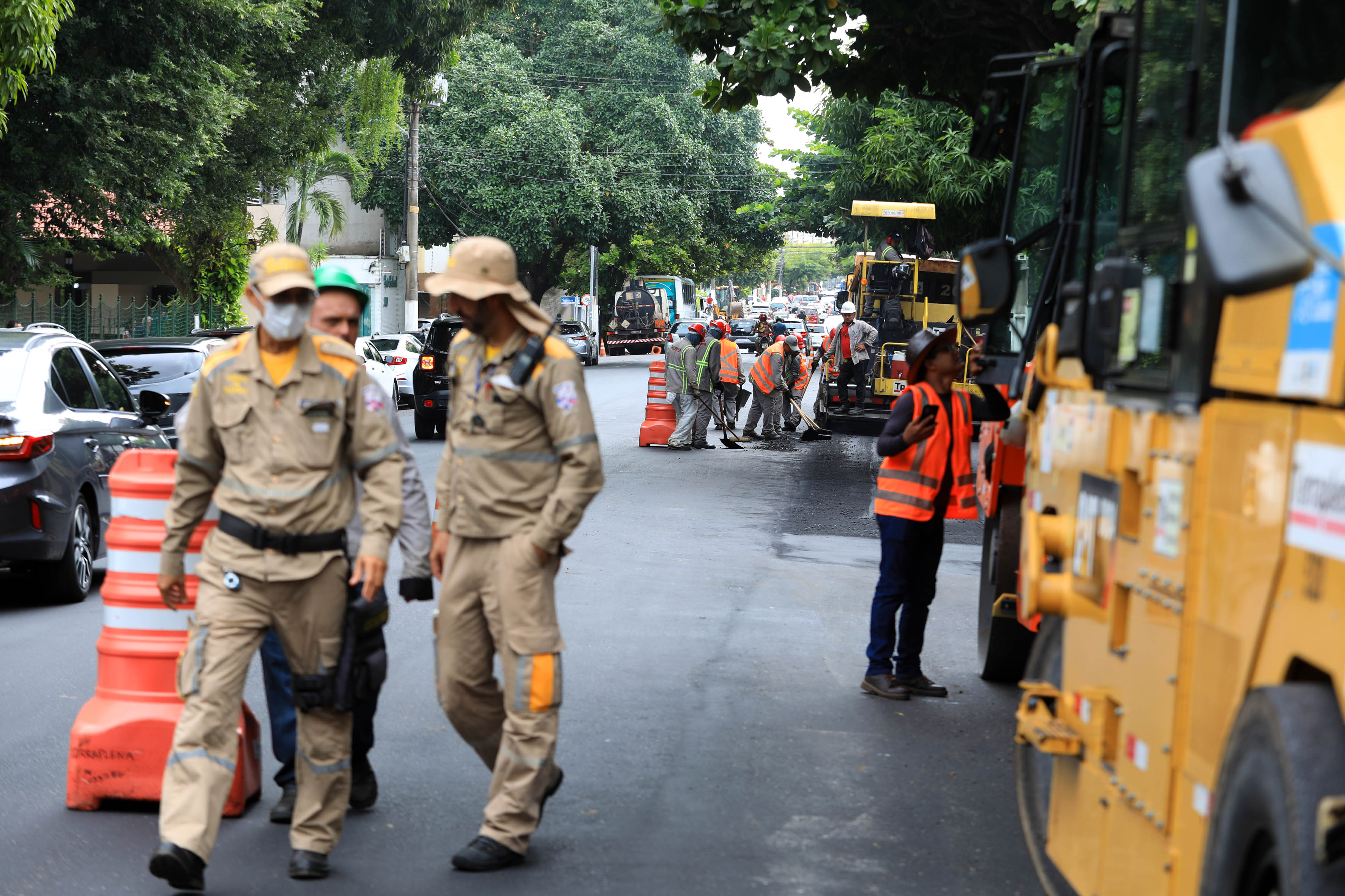 Rua dos Mundurucus recebe obras de recapeamento asfáltico da Prefeitura de Belém