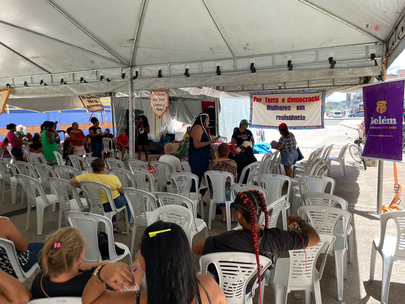 Prefeitura leva serviços ao Acampamento Pedagógico das Mulheres Sem Terra na Aldeia Cabana