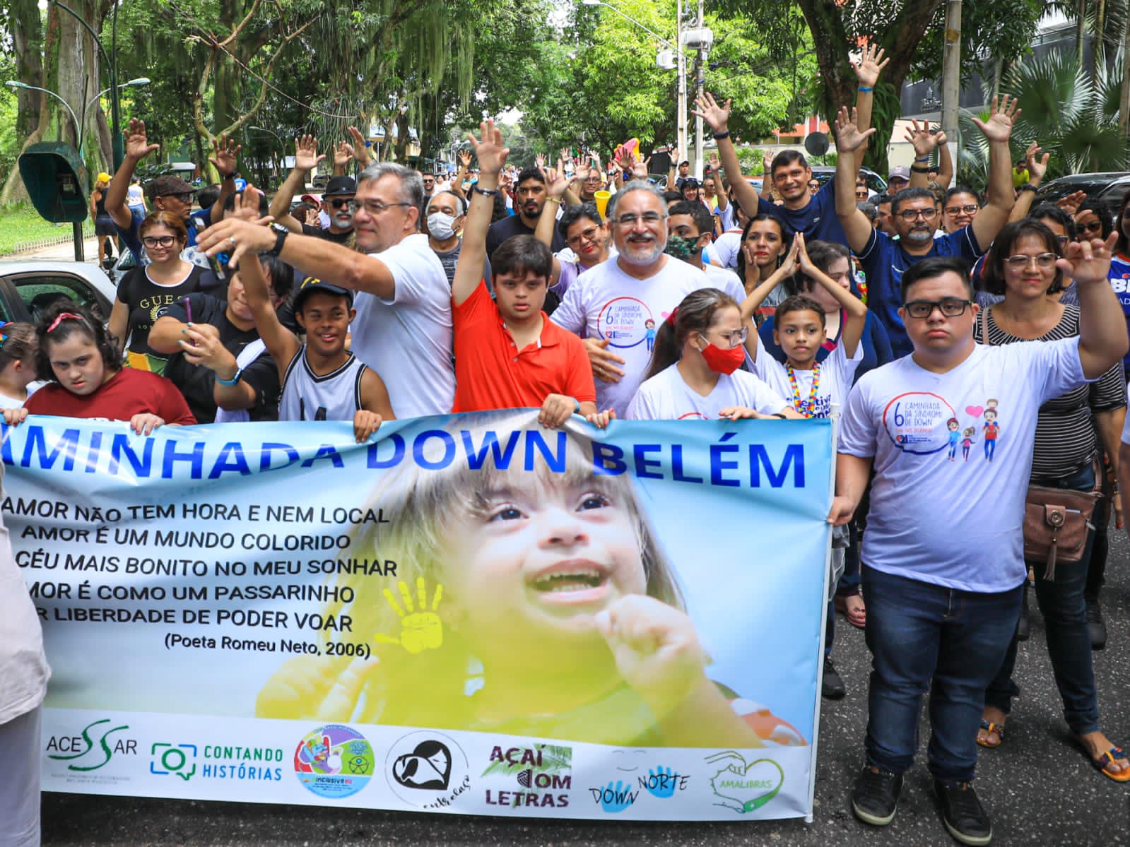 Caminhada Down sai às ruas com apoio da Prefeitura de Belém para reforçar a inclusão e combate ao preconceito