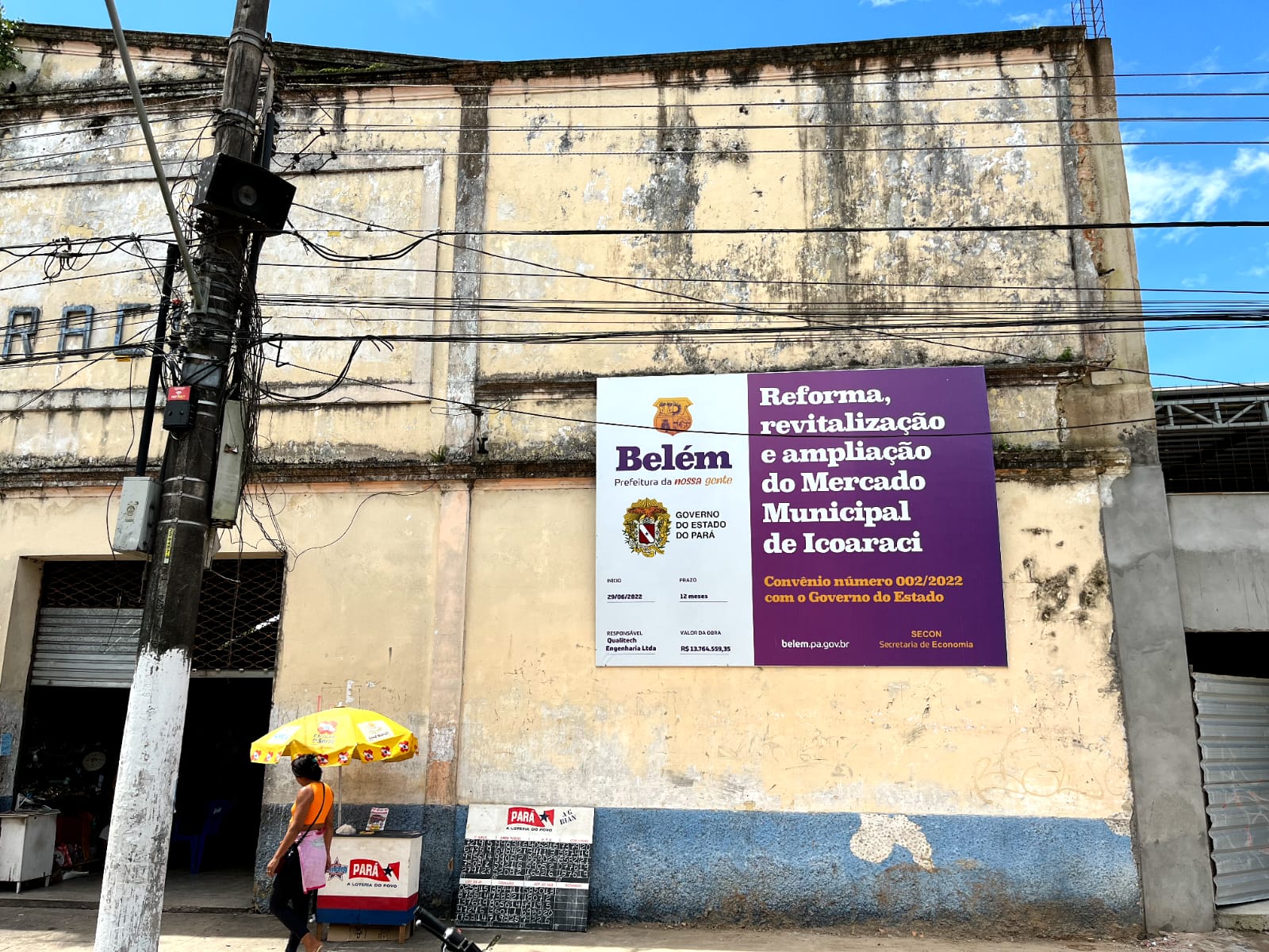 Prefeitura agiliza obra da feira provisória que vai funcionar durante a reforma geral do mercado de Icoaraci