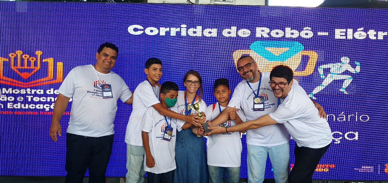Escola Olga Benário recebe seis premiações na I Mostra de Inovação e Tecnologia em Educação