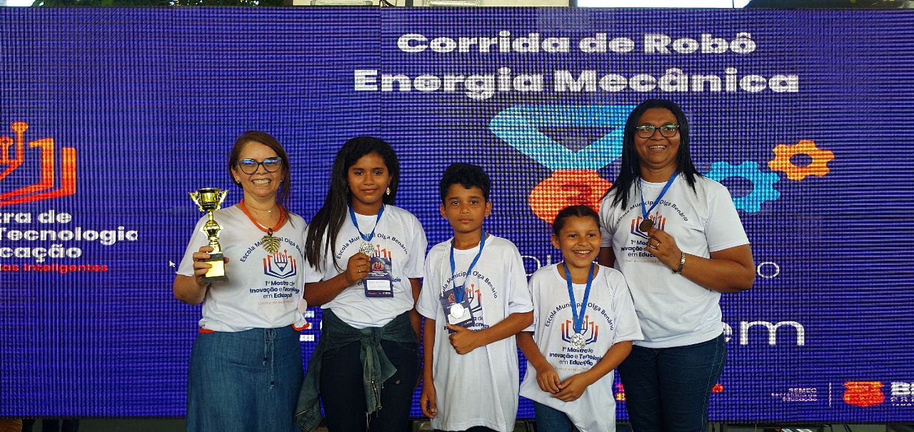 Escola Olga Benário recebe seis premiações na I Mostra de Inovação e Tecnologia em Educação