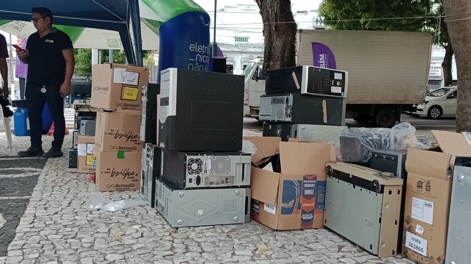 Prefeitura de Belém inaugura o 5º laboratório de informática com arrecadação de lixo eletrônico