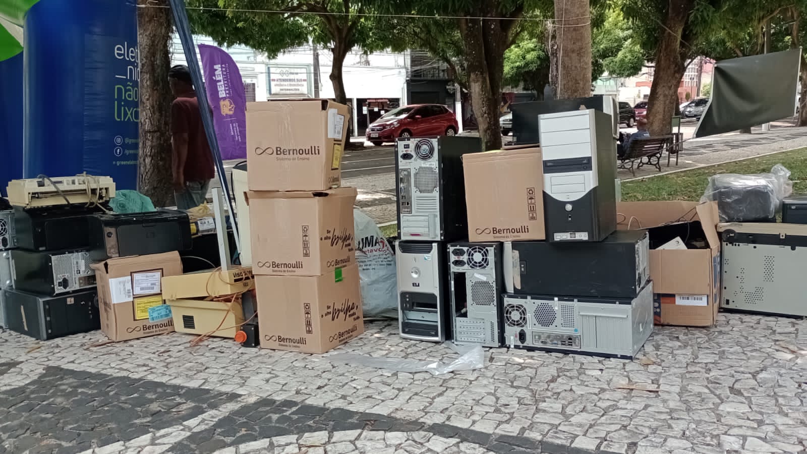 Prefeitura de Belém inaugura o 5º laboratório de informática com arrecadação de lixo eletrônico