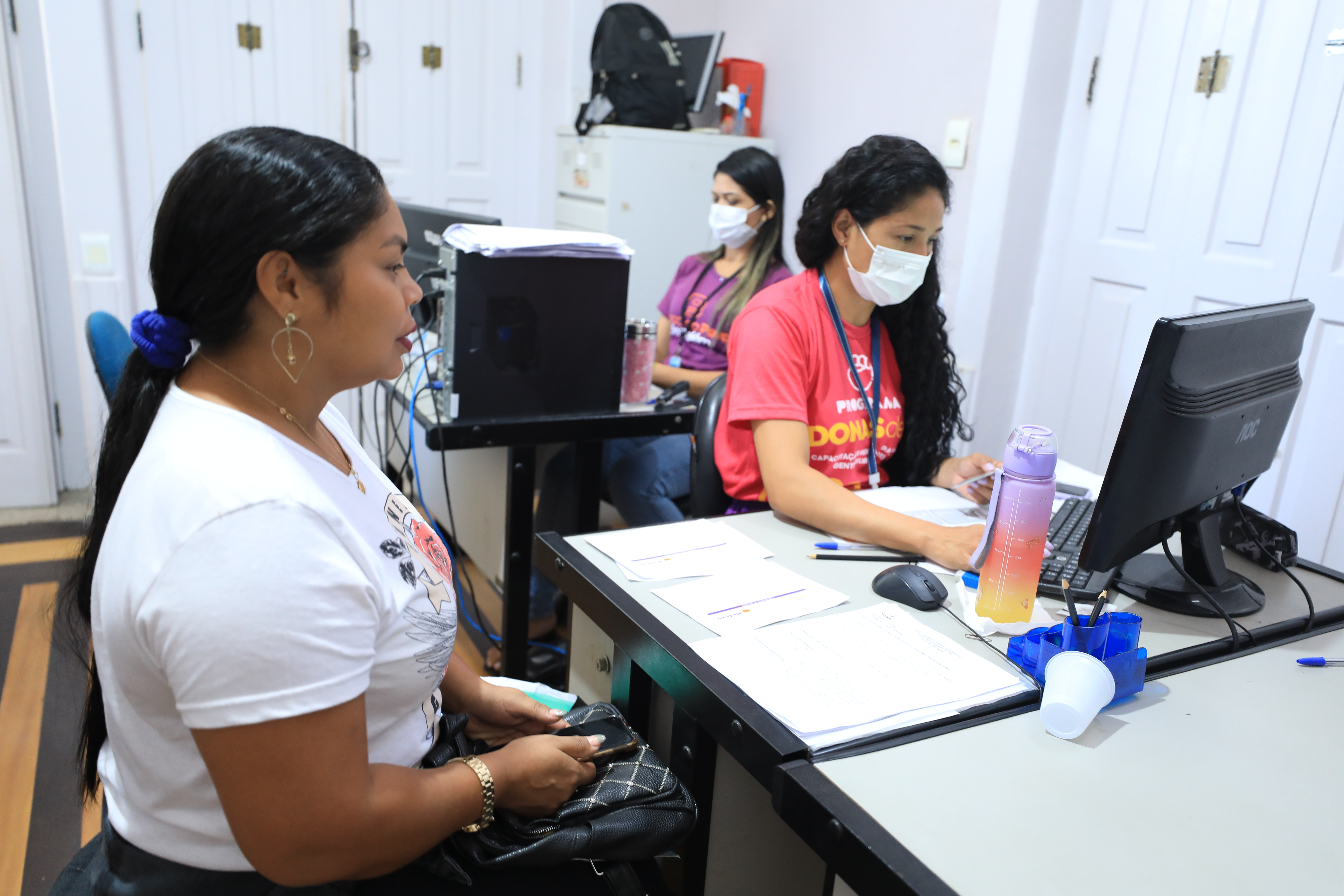 Muitas mulheres se inscrevem nos cursos gratuitos oferecidos pela Prefeitura de Belém