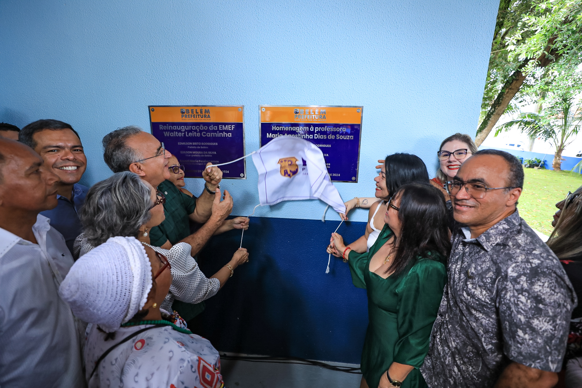 Reinauguração da Escola Municipal Walter Leite Caminha beneficia comunidade do bairro do Mangueirão