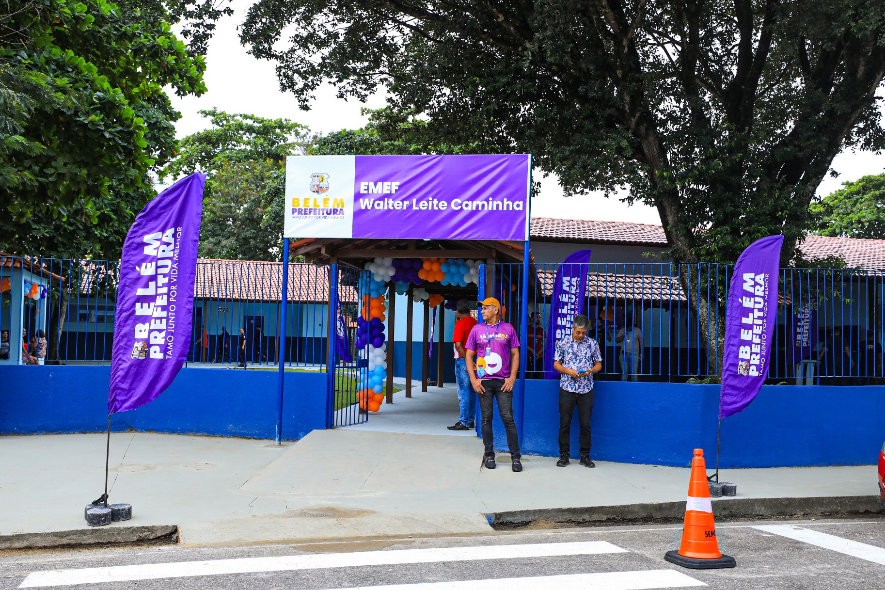 Reinauguração da Escola Municipal Walter Leite Caminha beneficia comunidade do bairro do Mangueirão
