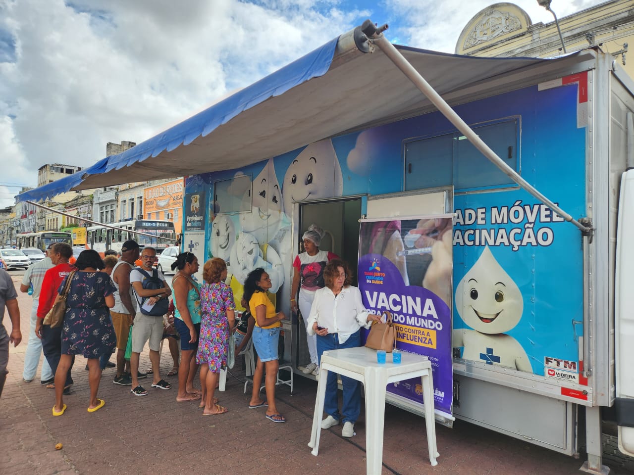 Dia D de vacinação contra a gripe e a covid-19 mobiliza grande público neste sábado, 27, em Belém