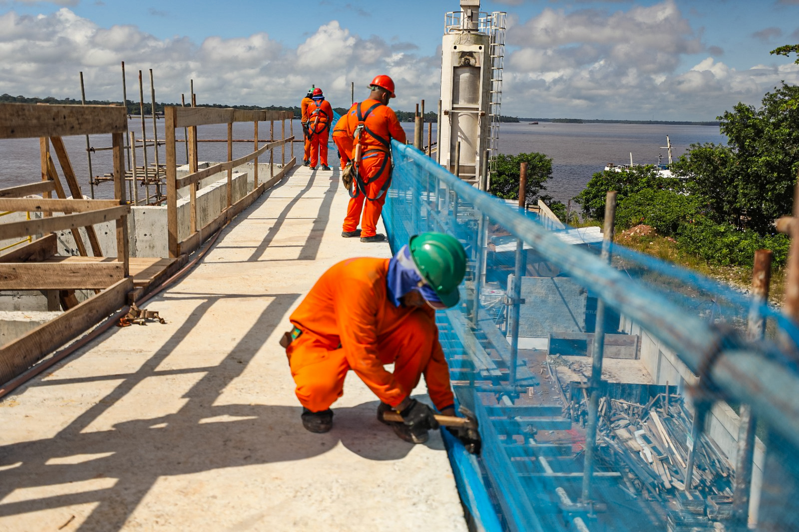 Estação de Tratamento de Esgoto na Estrada Nova ultrapassa 66% de obra concluída