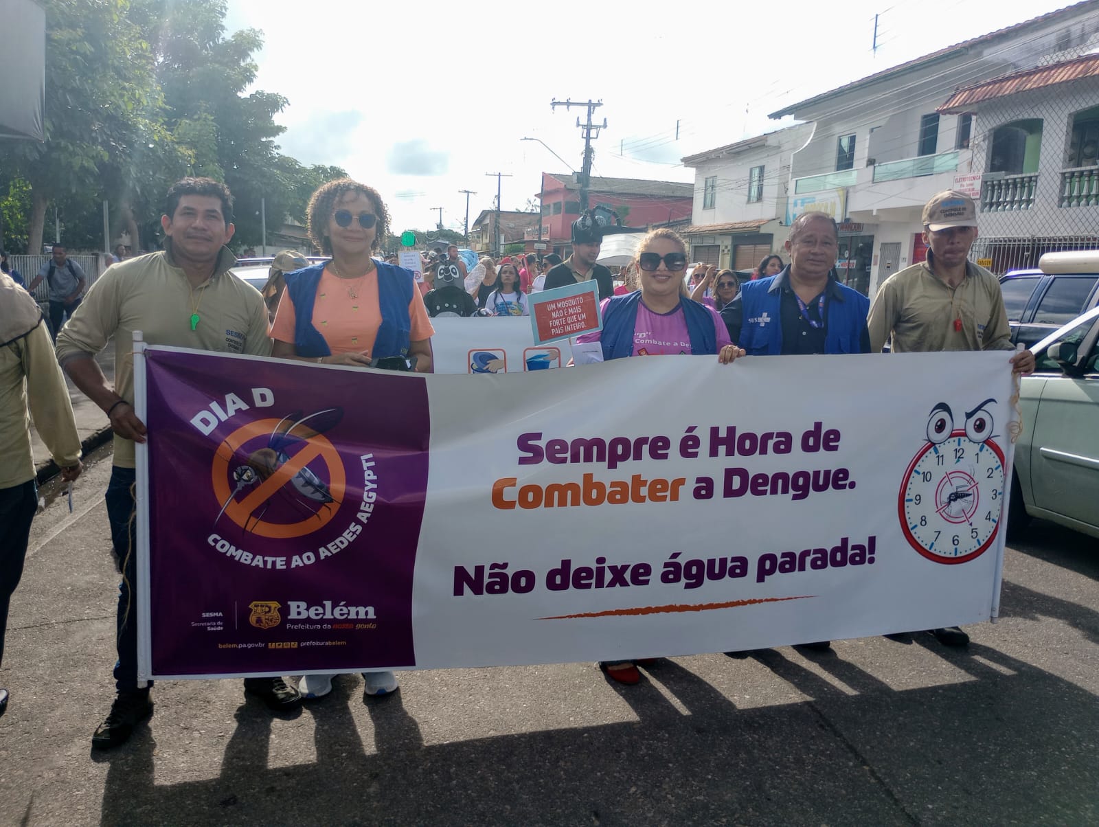 Comunidade escolar e agentes de endemias se mobilizam contra a dengue na Ilha de Mosqueiro