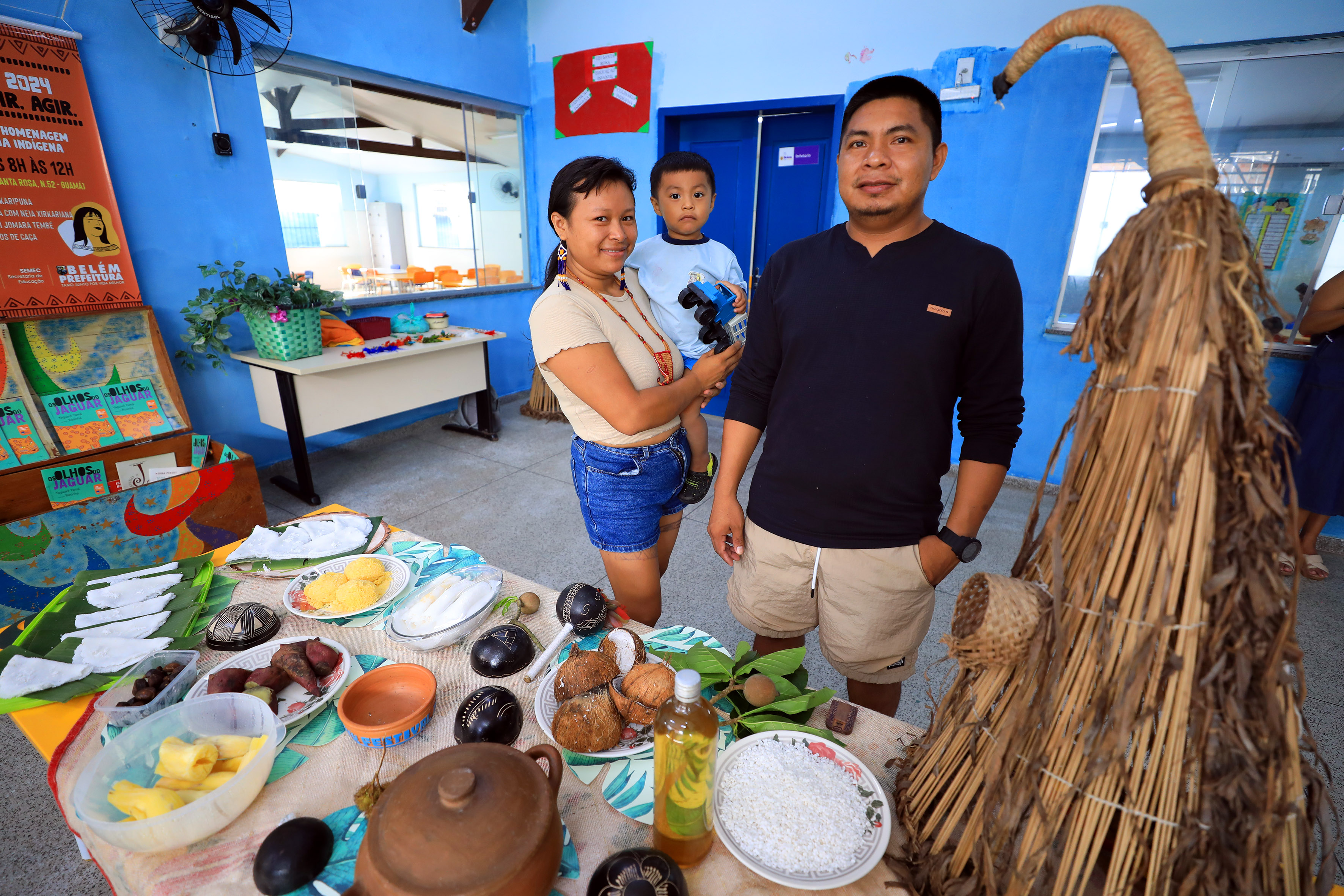 Dia de Resistência dos Povos Indígenas é celebrado com exposição em escola de educação infantil no Guamá
