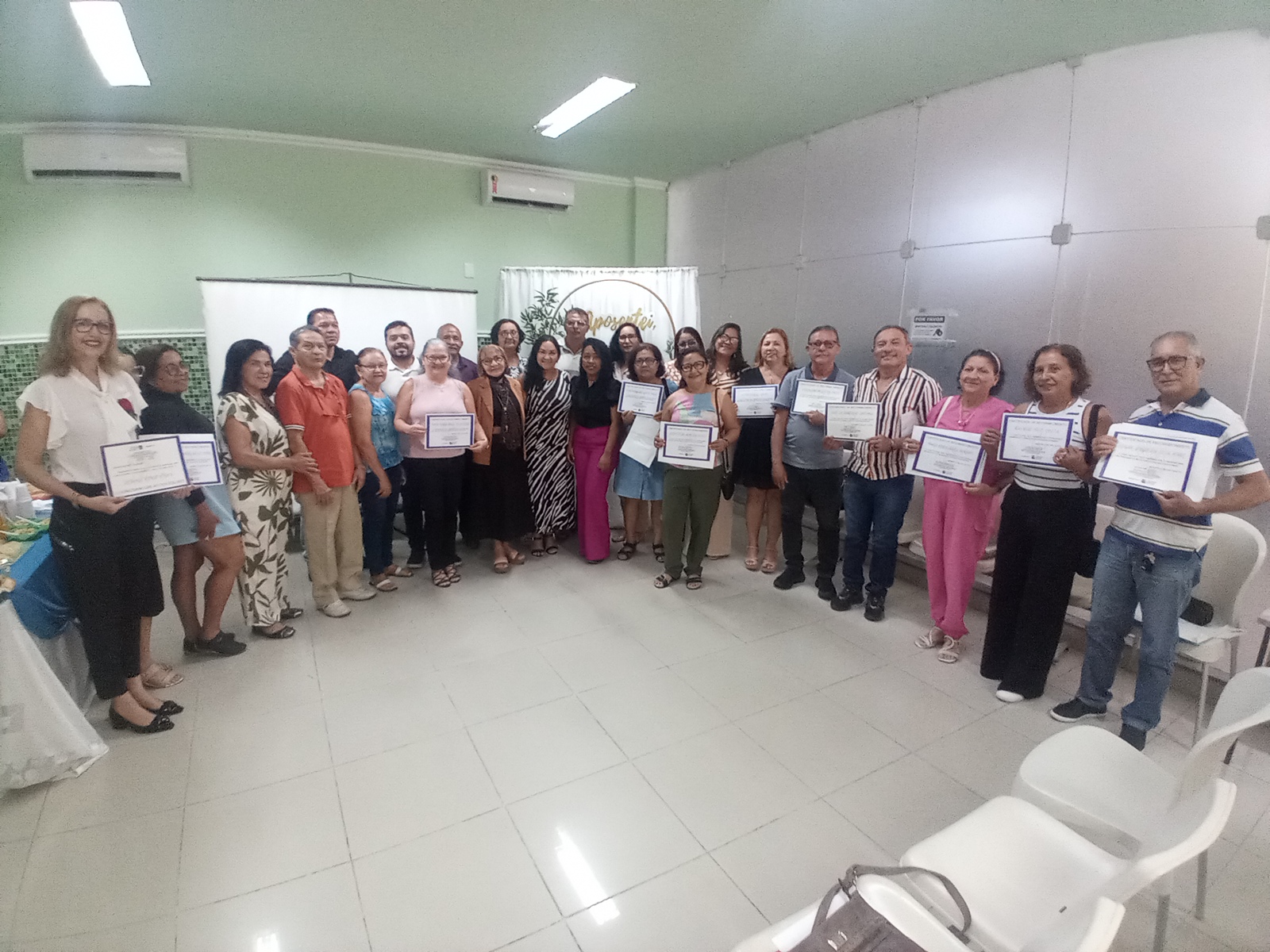 Previdência Municipal homenageia novos aposentados, do mês de julho