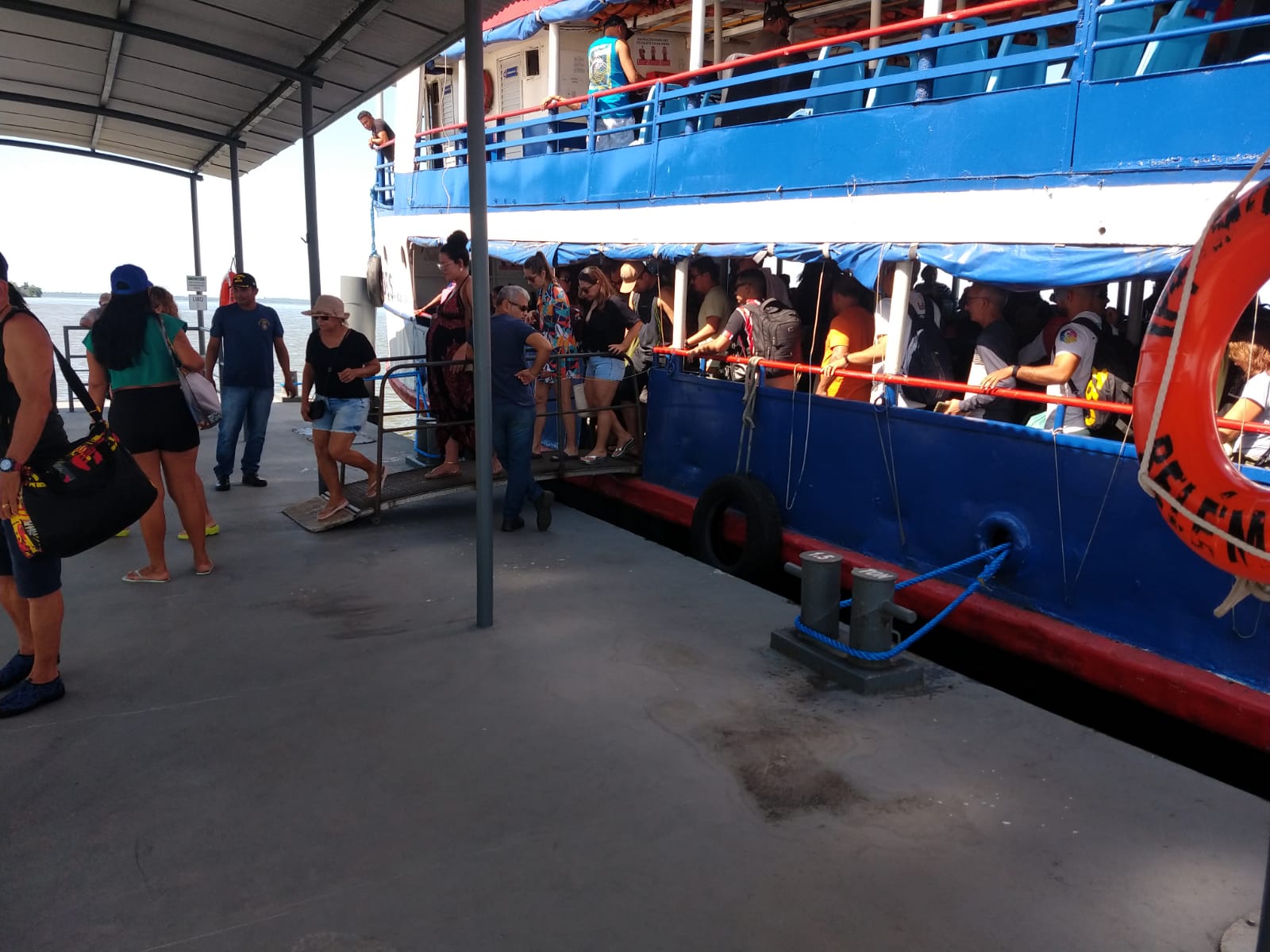 Cresce a lotação do navio Solimões no segundo dia de operação da linha fluvial para Mosqueiro