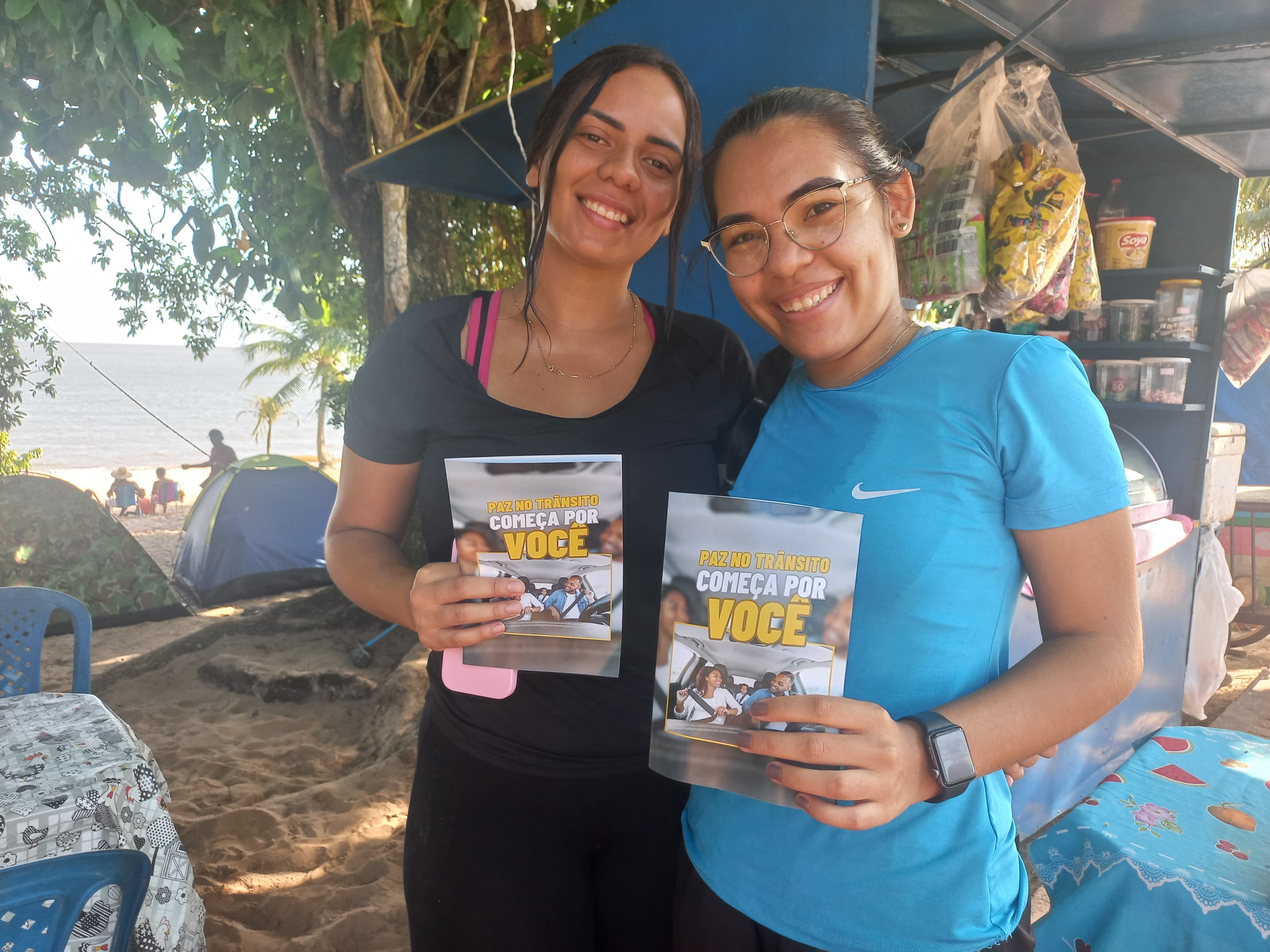 Prefeitura de Belém realiza ação de educação para o trânsito a condutores,  ciclistas e pedestres em Mosqueiro