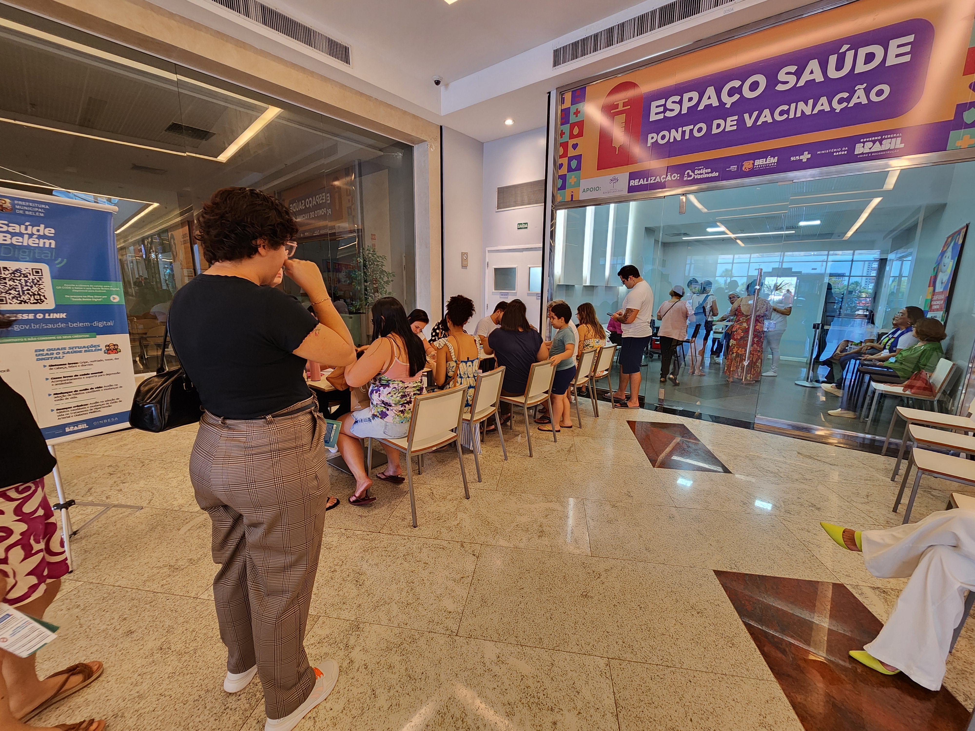Vacinação contra a gripe registra movimento intenso em Belém neste sábado, 7 de Setembro
