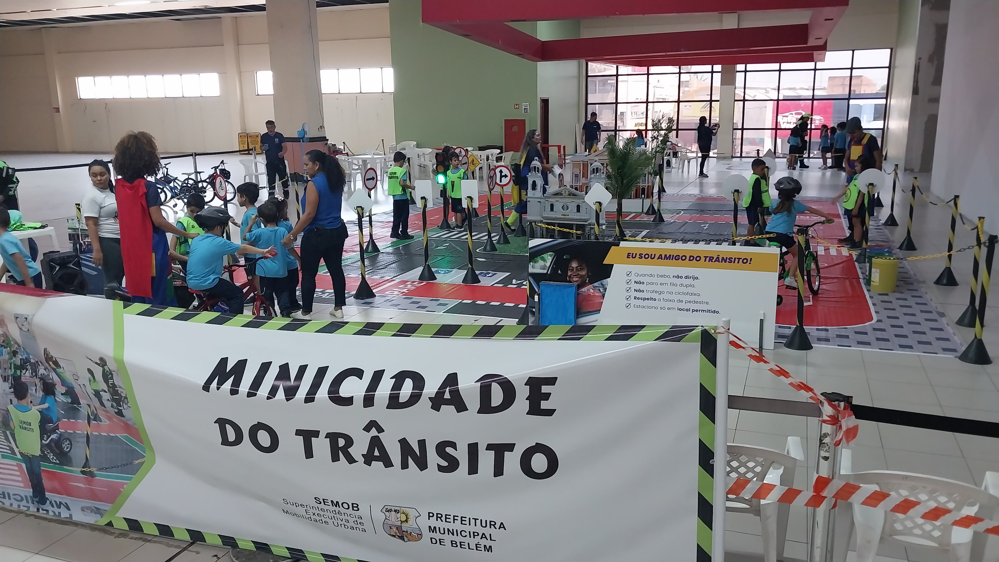 Arte e educação para crianças na Minicidade Educativa abrem a Semana Nacional do Trânsito, em Belém