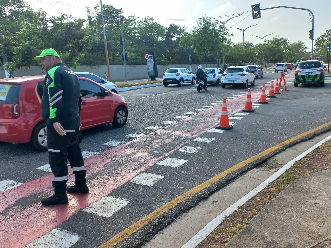 Interdições e orientação aos motoristas garantem fluidez no trânsito durante 1º dia do Encontro G20 do Turismo