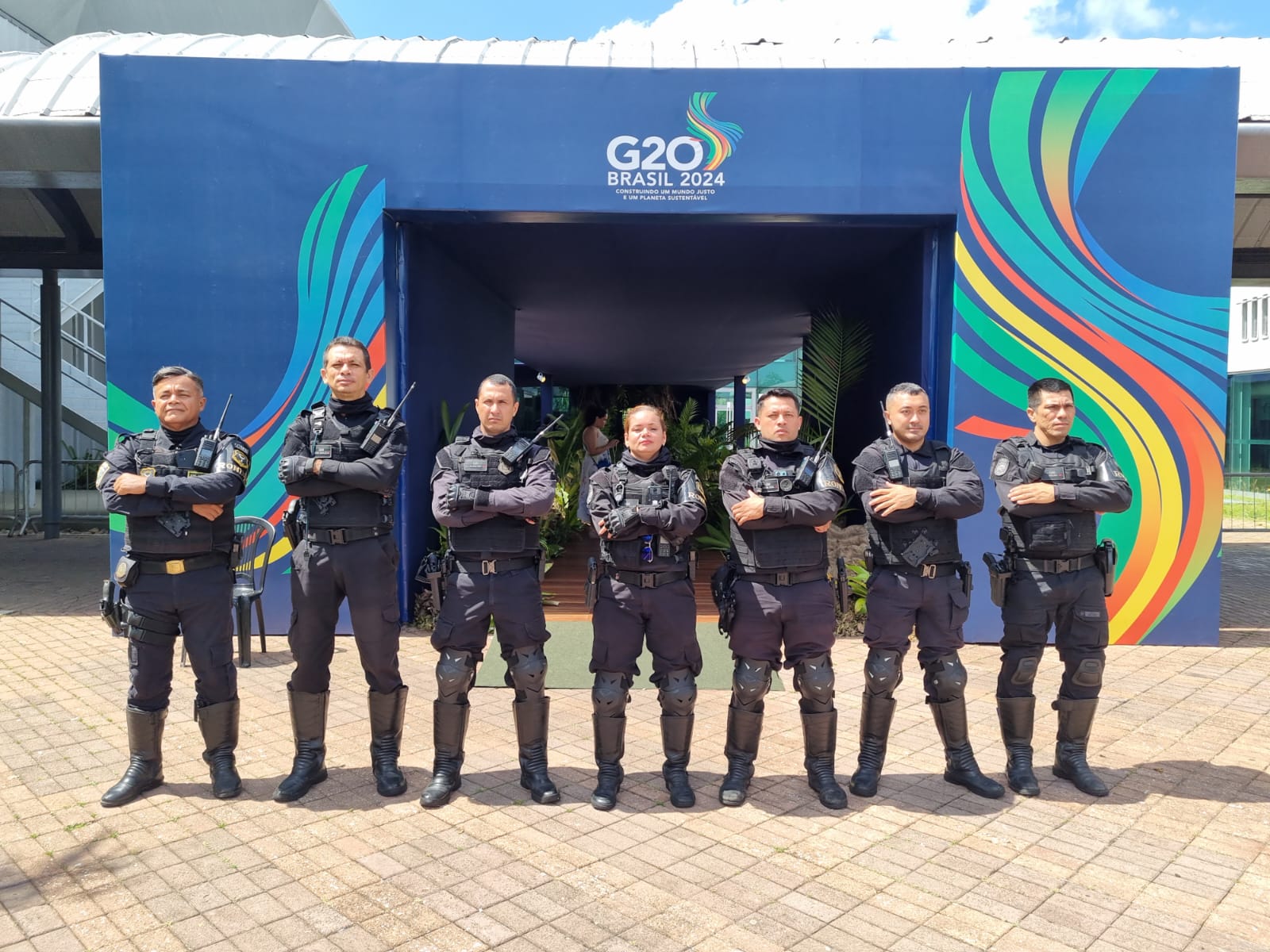 Guarda Municipal realiza escolta de autoridades globais participantes das atividades preparatórias de G20