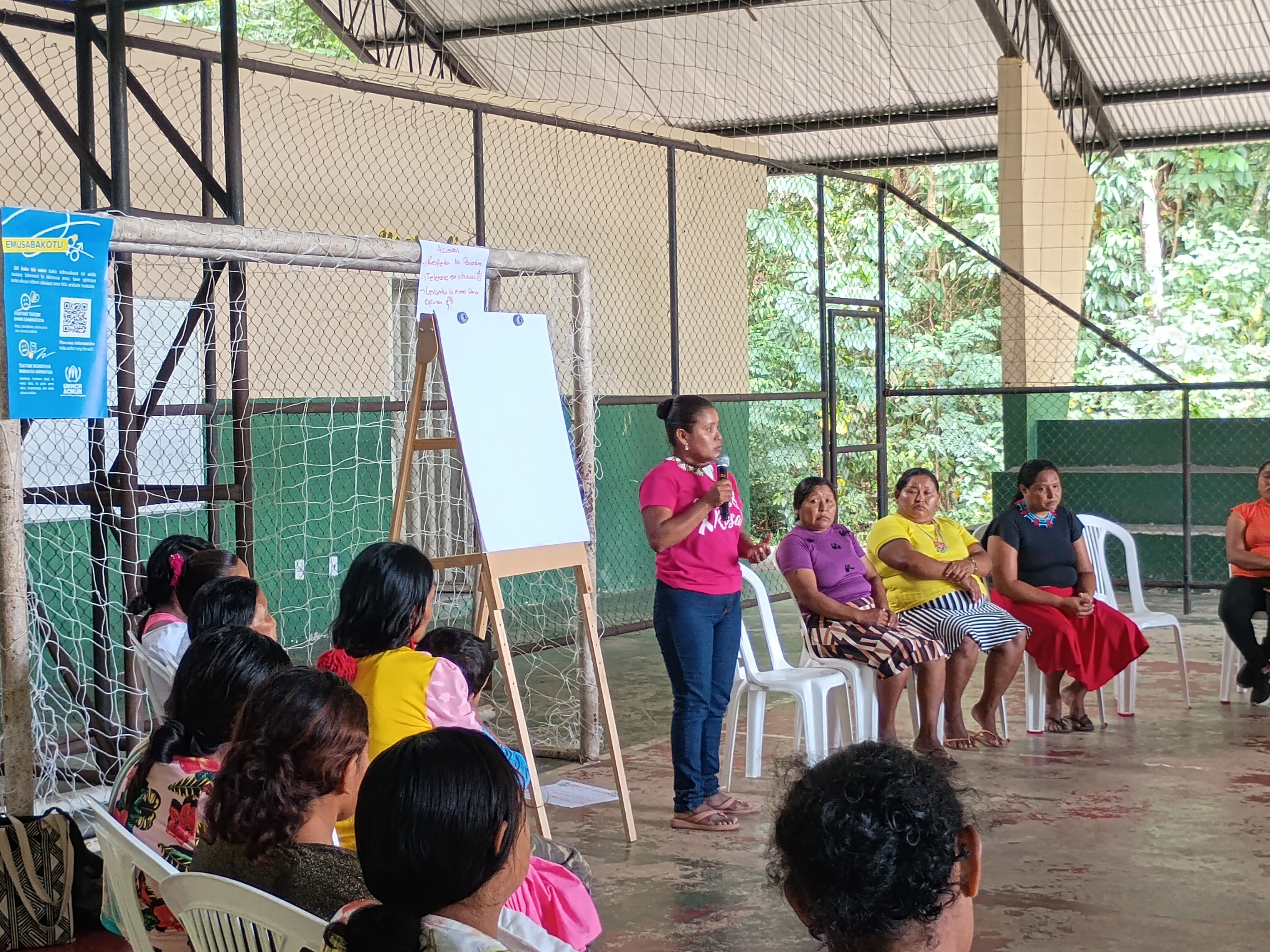 Funbosque promove oficinas sobre equidade de gênero para imigrantes Warao