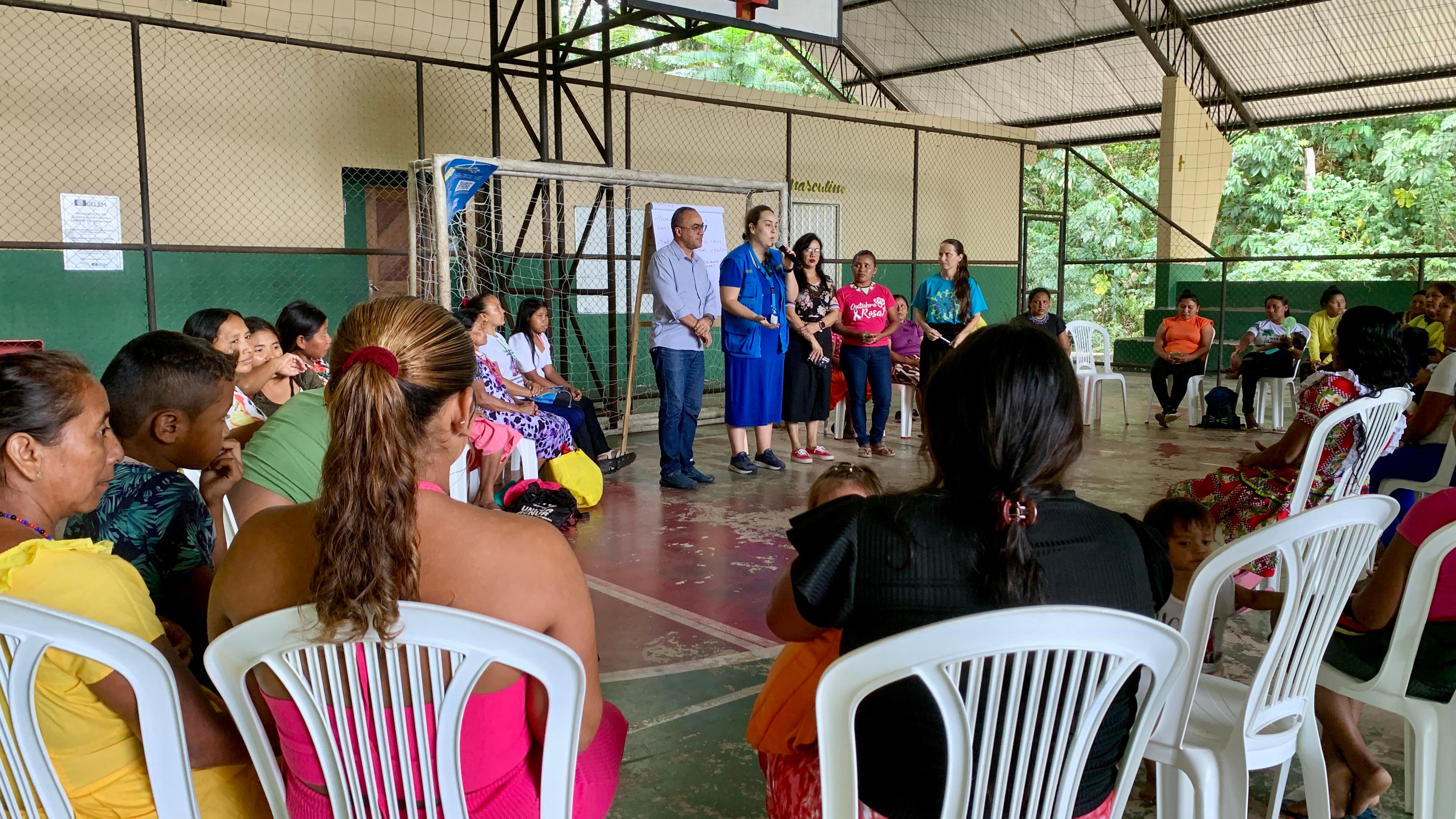 Funbosque promove oficinas sobre equidade de gênero para imigrantes Warao