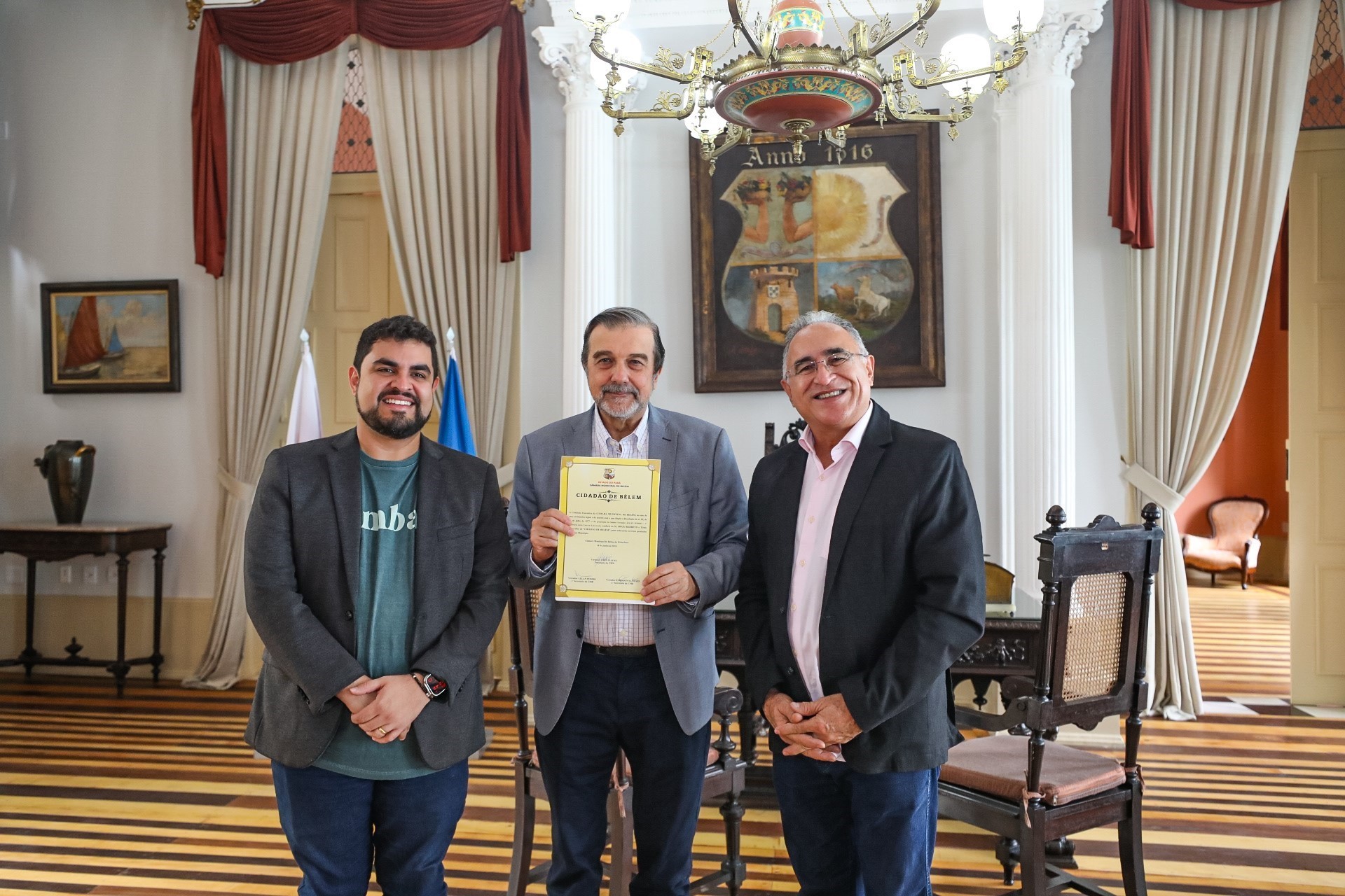 Prefeitura de Belém entrega título de "Cidadão de Belém" ao presidente do Instituto Vale Cultural