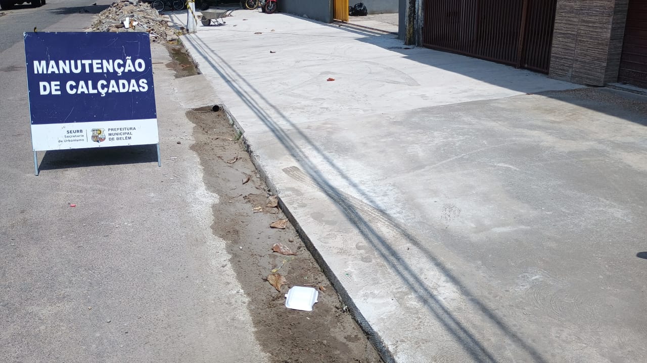 Prefeitura de Belém já recuperou mais de 64 mil metros de calçadas públicas na cidade