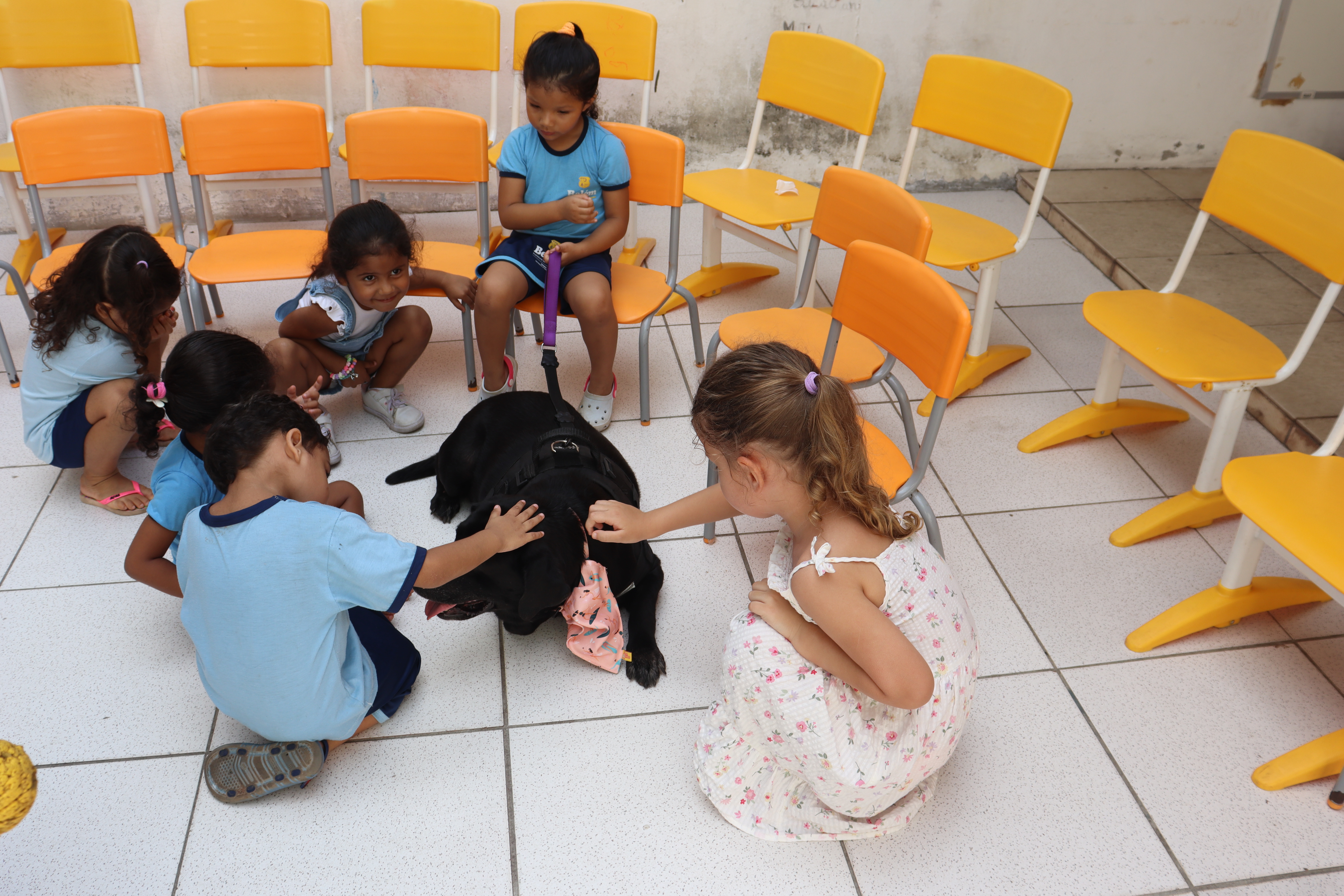 Canil da Guarda Municipal promove uma manhã animada às crianças da Escola Municipal Raimunda Lúcia Guerreiro