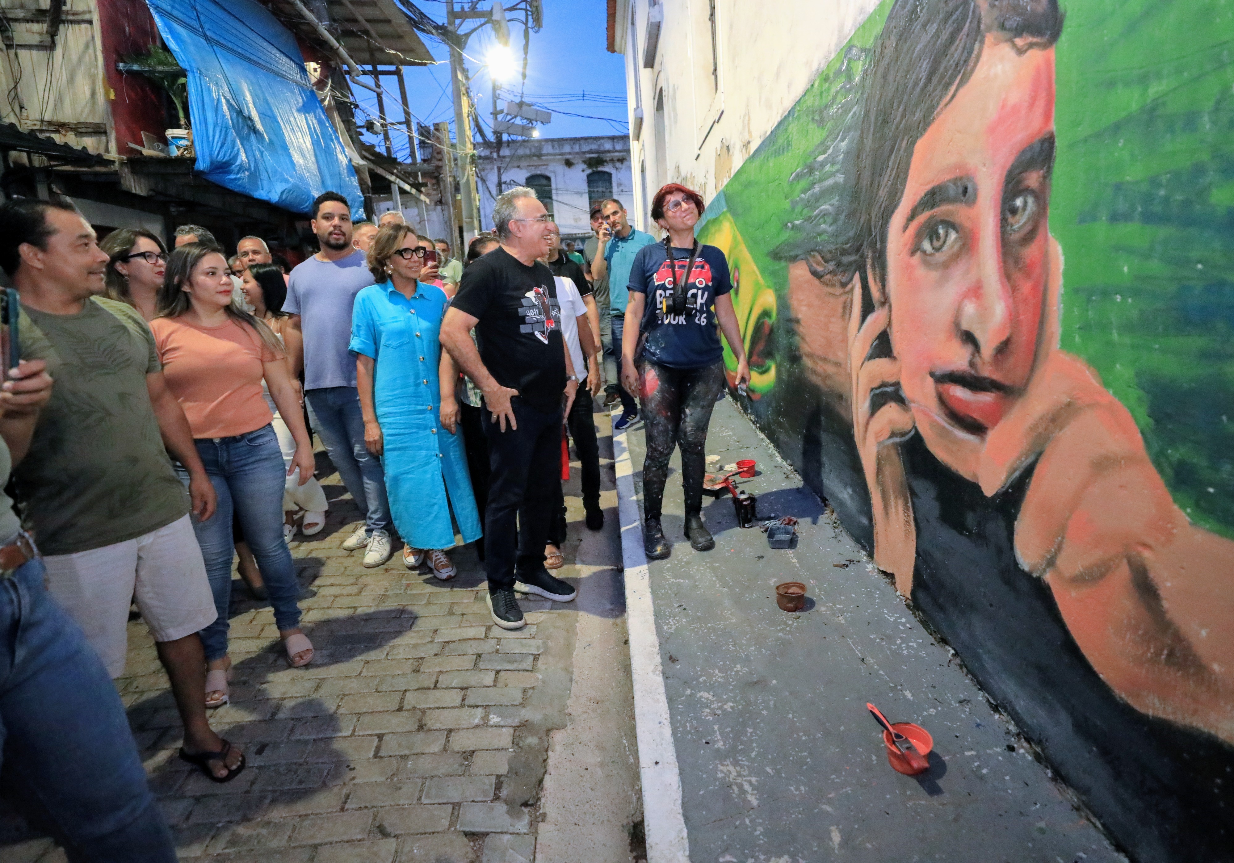 Moradores da Cidade Velha comemoram entrega de ruas revitalizadas no bairro pela Prefeitura de Belém
