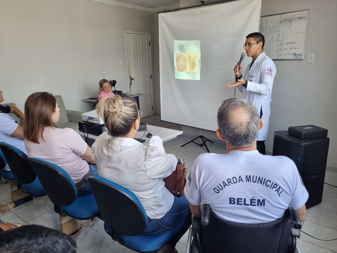Guardas municipais são alertados sobre a prevenção do câncer de próstata e de mama