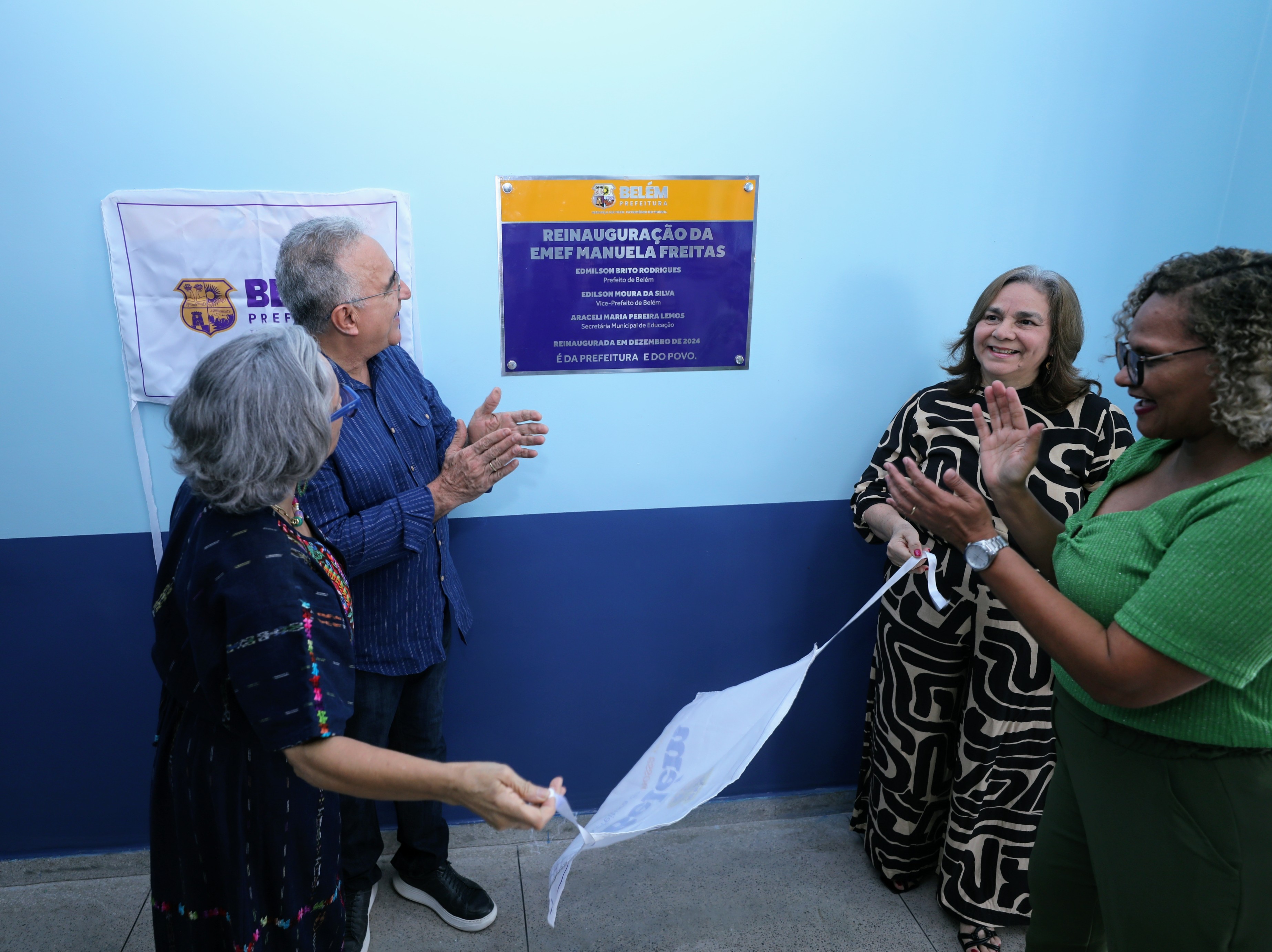 Escola Manuela Freitas é entregue completamente reformada à comunidade do bairro de São Brás