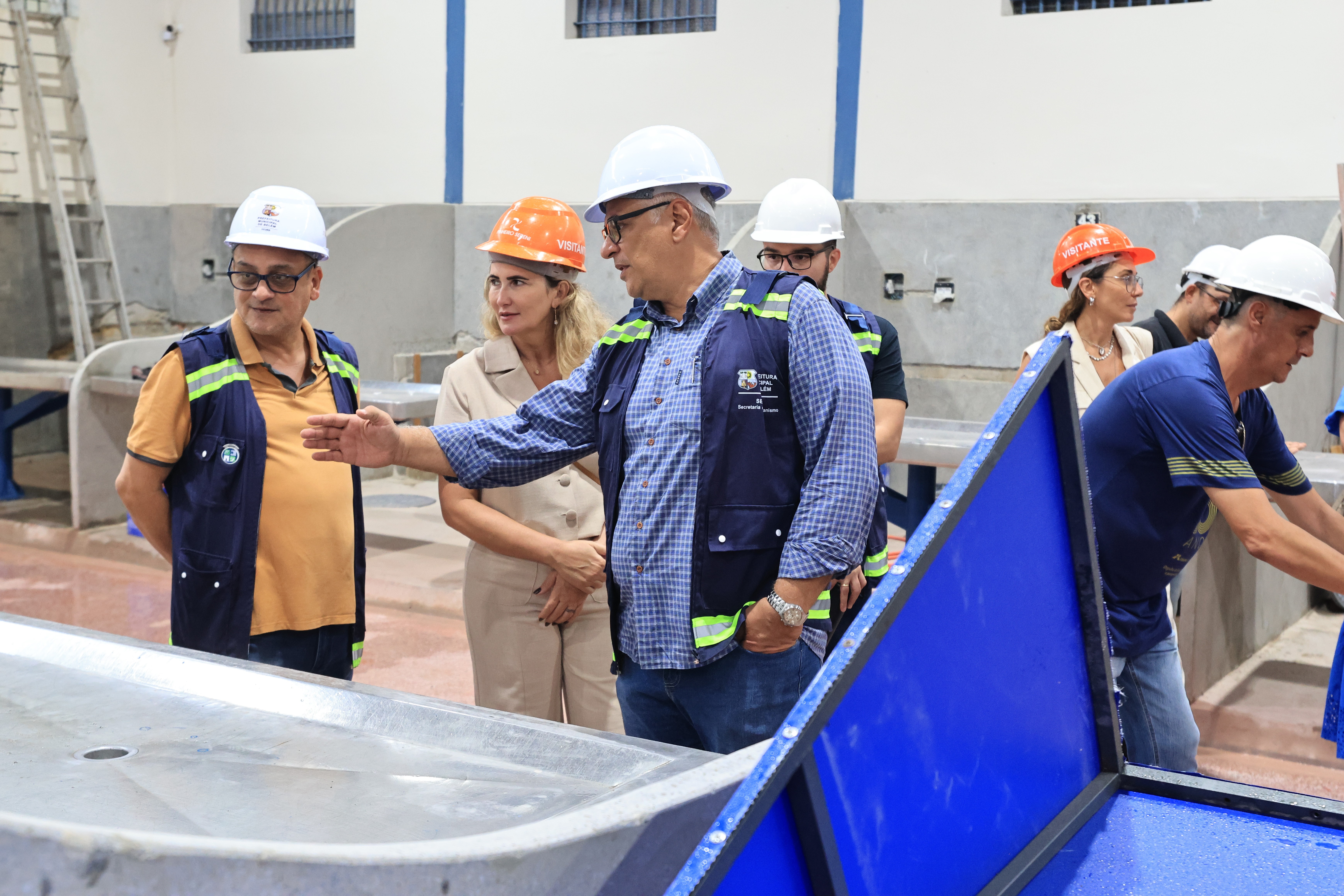 Comitiva da Itaipu Binacional visita obras do Complexo do Ver-o-Peso