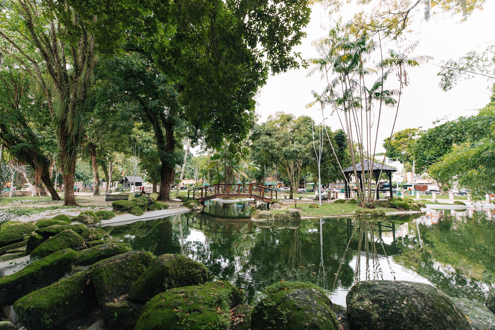 Aniversário da Praça Batista Campos tem festa e distribuição de mudas