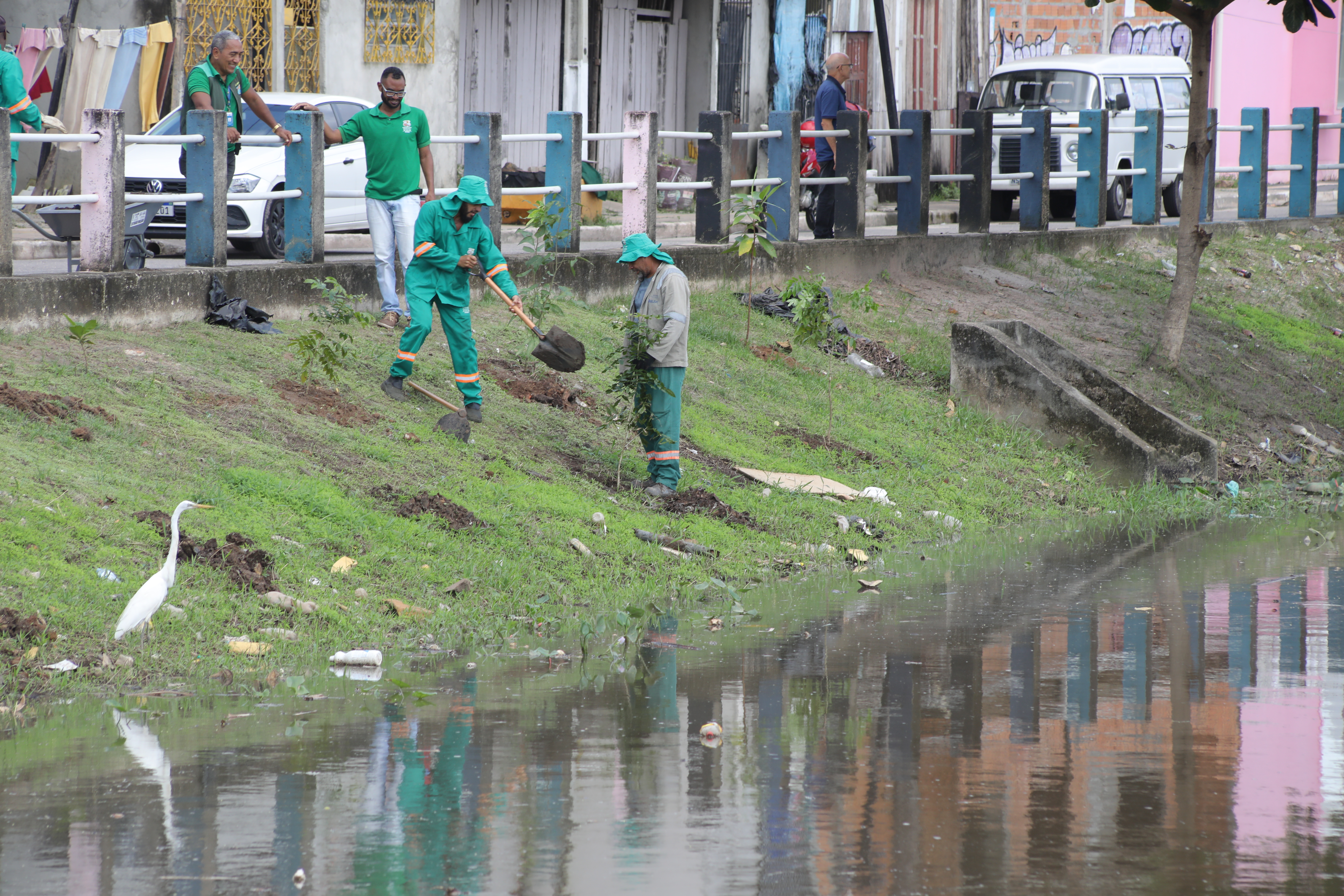Arborização no Tucunduba começa com o plantio de 500 mudas